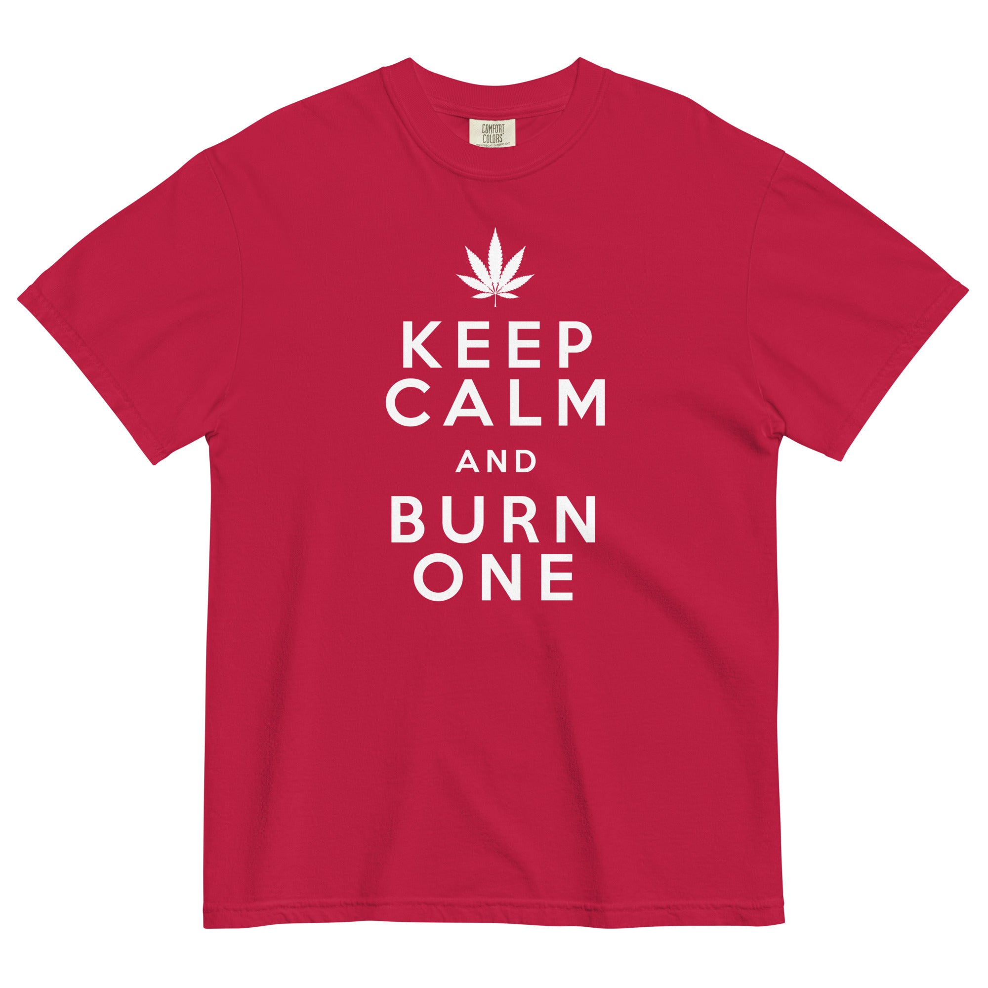 "Keep Calm and Burn One" Funny Weed T-Shirt – Magic Leaf Tees