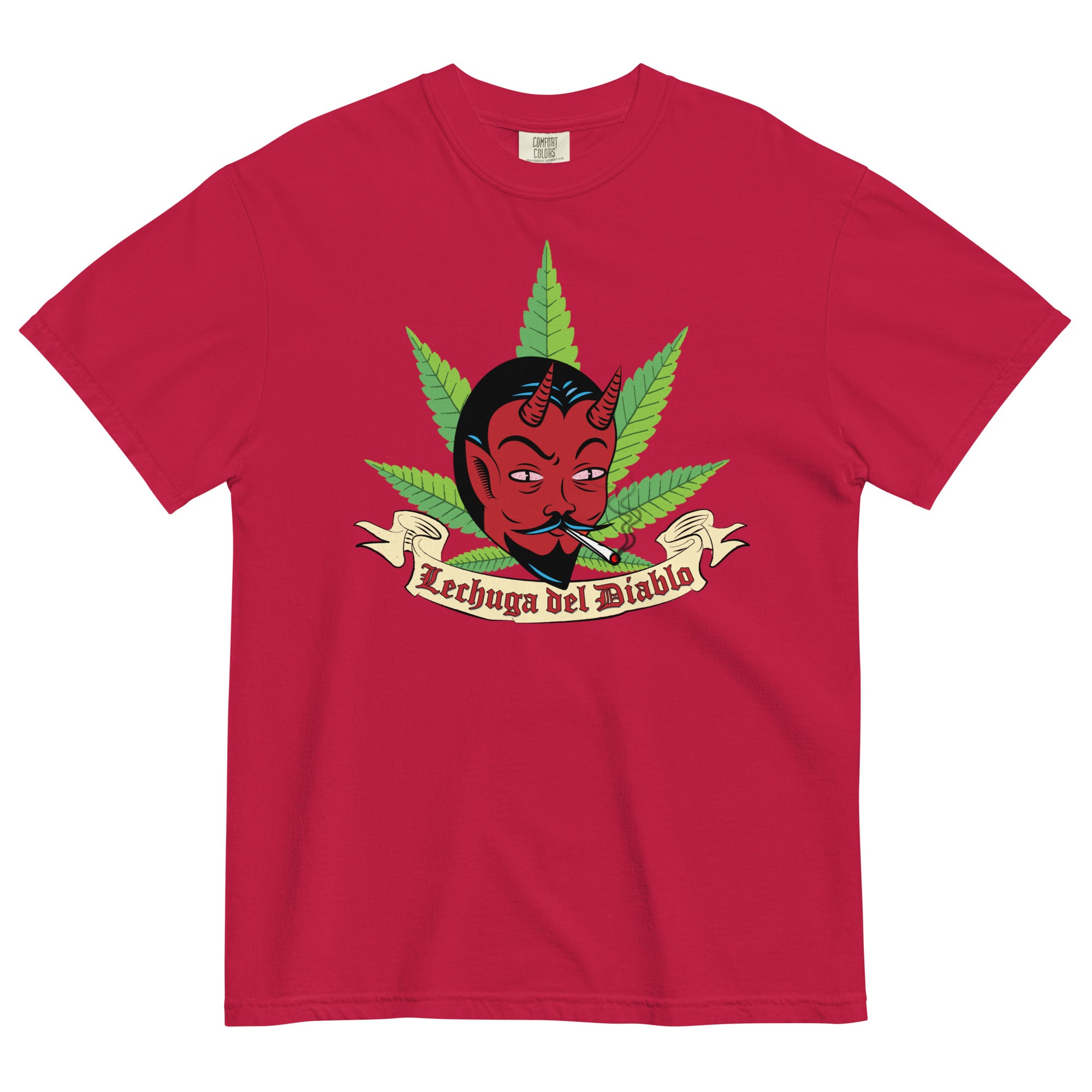 "Lechuga del Diablo" Pot-Smoking Devil Weed T-Shirt – Magic Leaf Tees