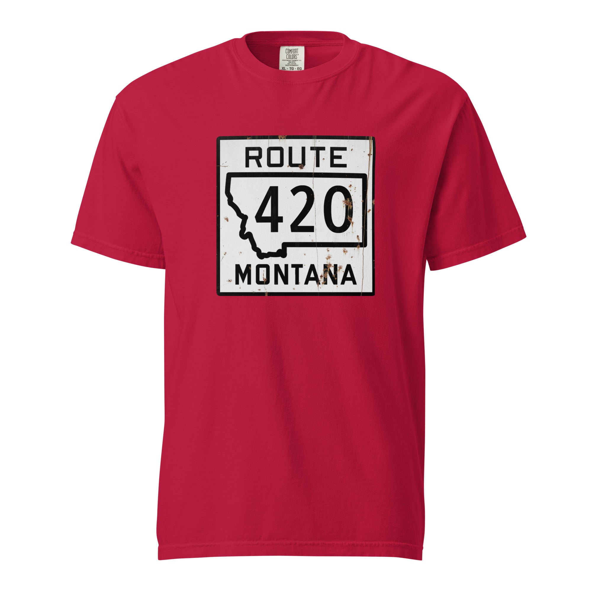 Vintage Montana Route 420 Weed Shirt | Distressed Highway Sign T-Shirt