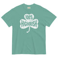100% Highrish Funny St Patrick's Day Weed Garment-Dyed T-Shirt - Magic Leaf Tees