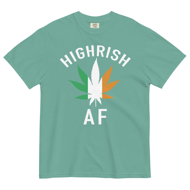 Highrish AF Weed Tee | St. Patrick's Day Shirt | Cannabis Irish Swagger | Magic Leaf Tees
