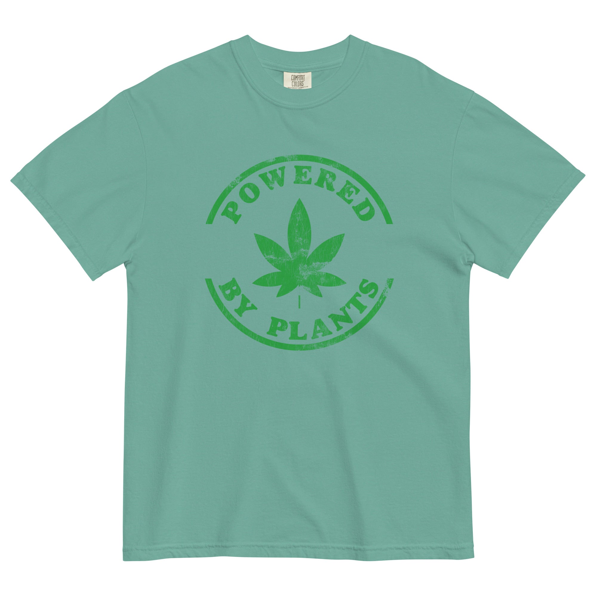 Powered By Plants: Stylish Weed-Inspired Tee for Green Lifestyle Enthusiasts! - Magic Leaf Tees