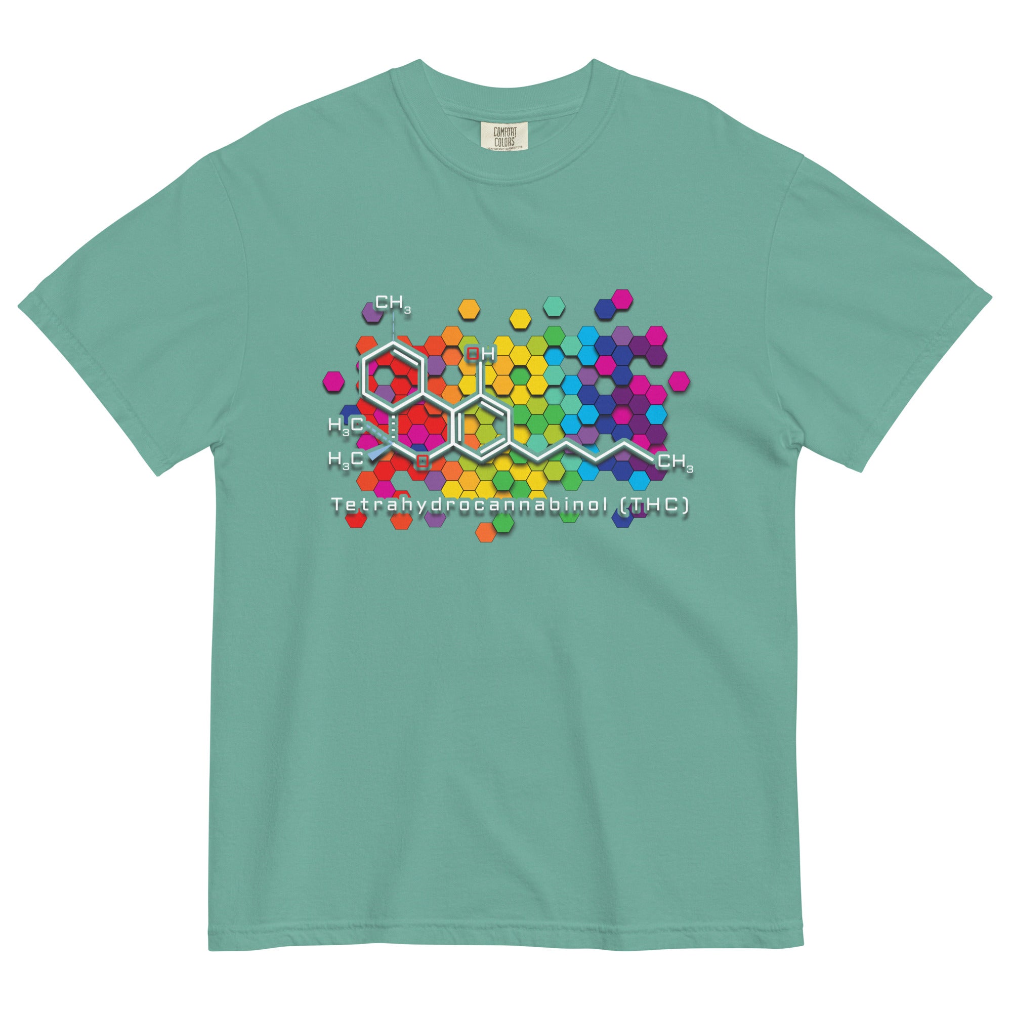 Vibrant THC Molecule: Cannabis-Inspired Tee for Science and Medical Marijuana Enthusiasts! | Magic Leaf Tees