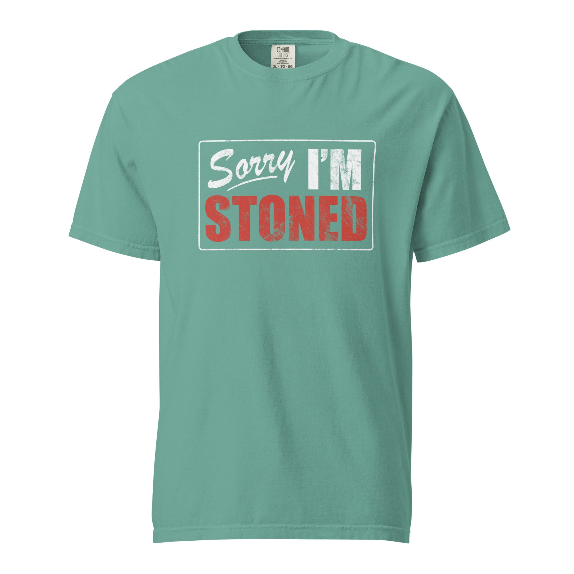 Sorry I’m Stoned T-Shirt – Funny Weed Apparel | Magic Leaf Tees