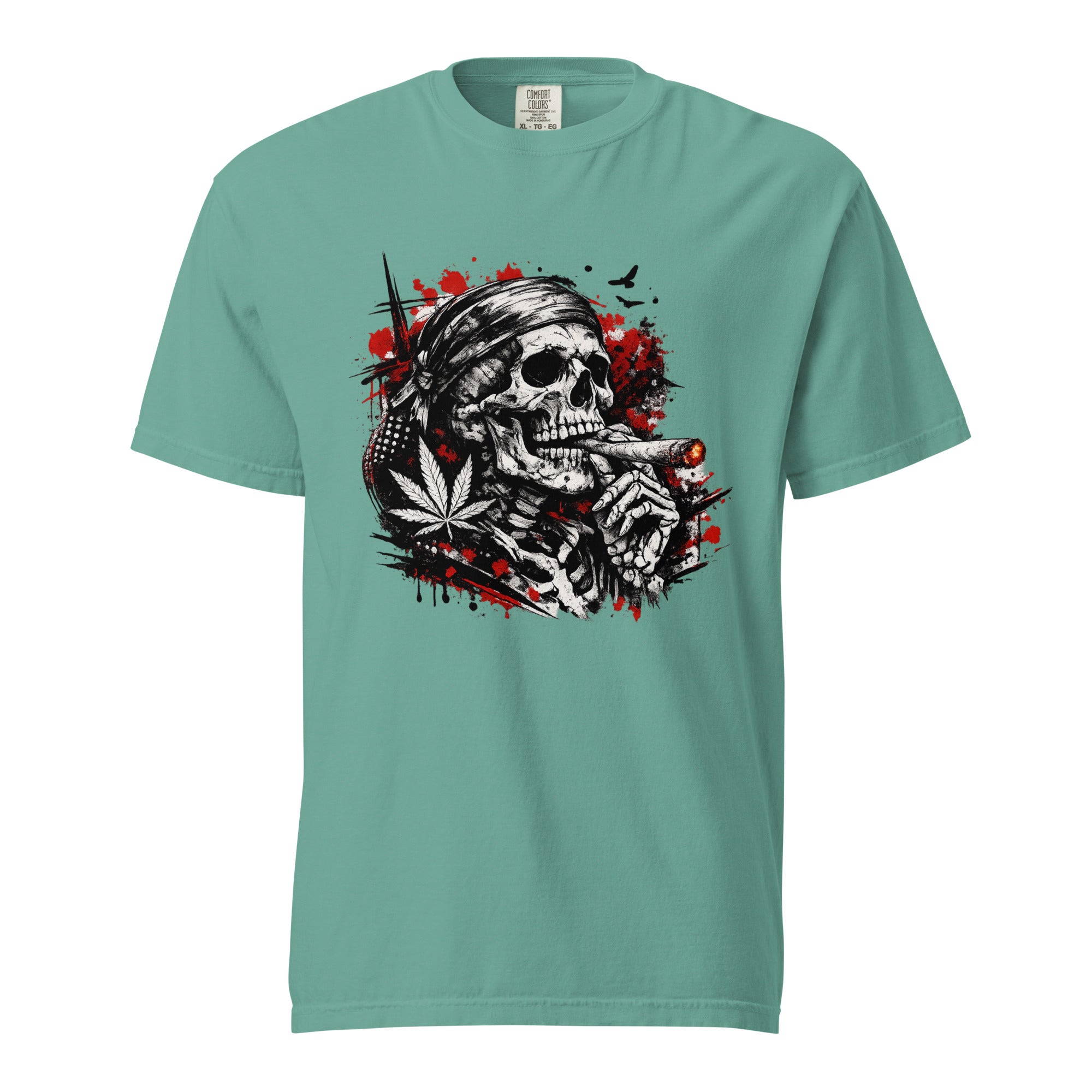 Trash Polka Skeleton Cannabis T-Shirt | Magic Leaf Tees