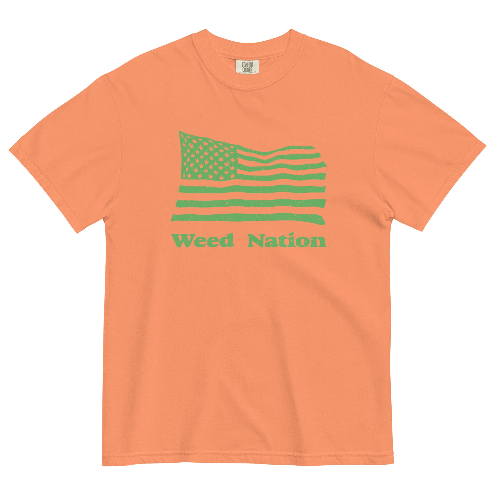 Weed Nation American Flag T-Shirt | Patriotic Cannabis Apparel | Magic Leaf Tees