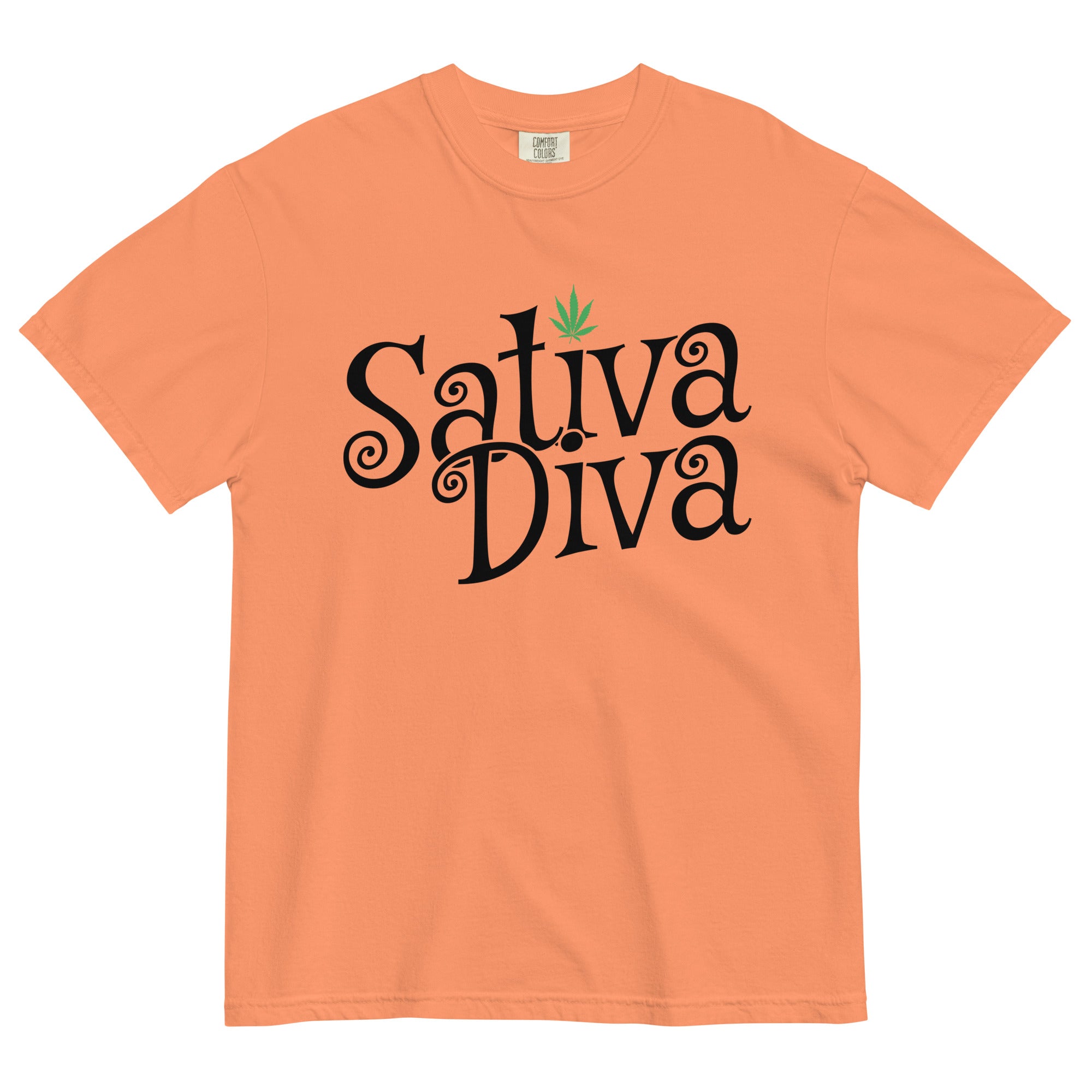 Sativa Diva Weed T-Shirt: Standout Wear for Cannabis Lovers! | Magic Leaf Tees