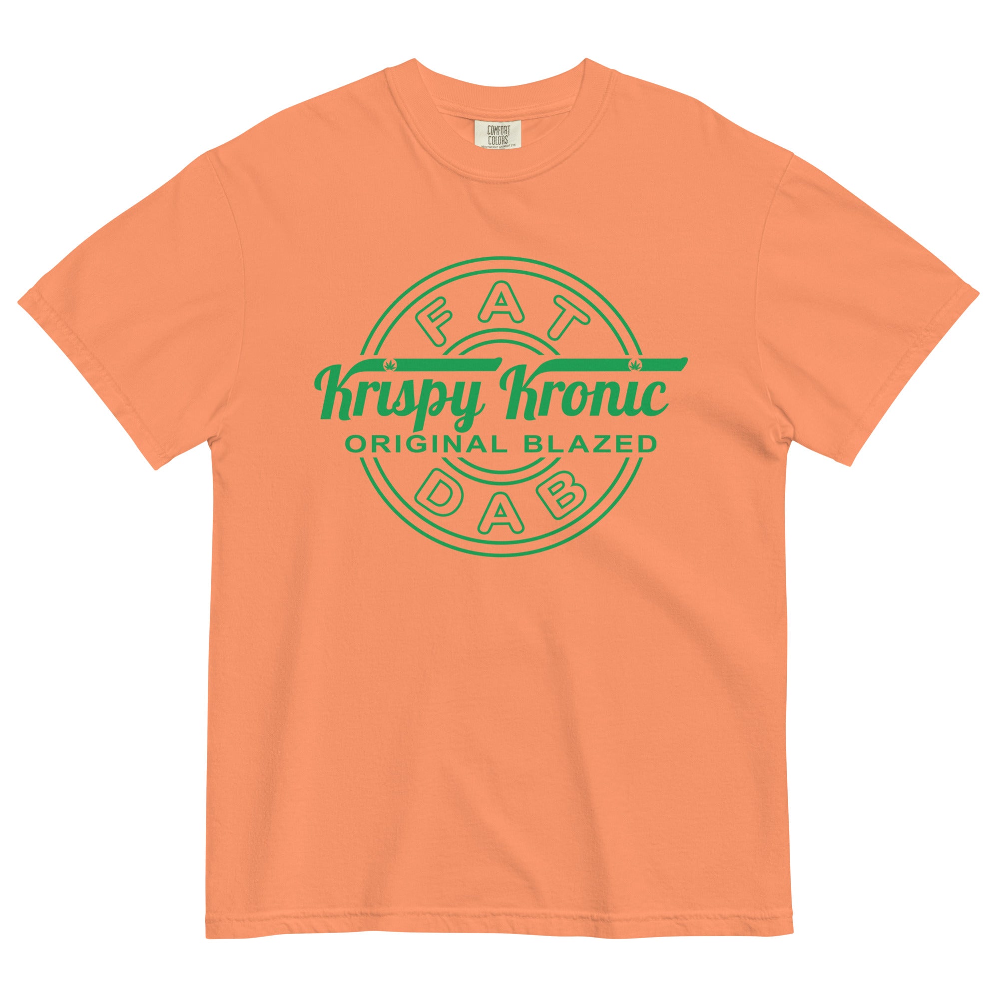 Krispy Kronic Original Blazed Fat Dabs T-Shirt – Funny Weed-Themed Apparel  for Cannabis Dabbers - Terracotta / S