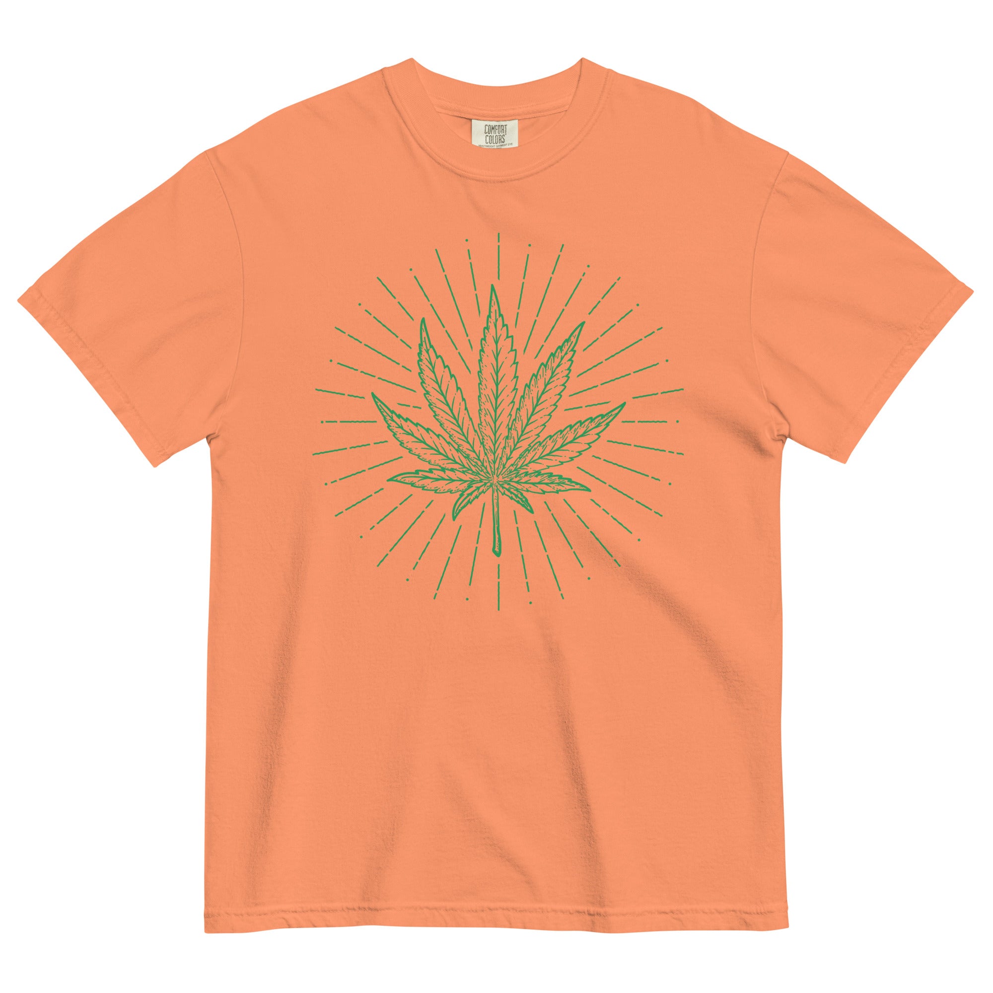 "Woodcut Style Marijuana Leaf" Trendy Cannabis T-Shirt – Magic Leaf Tees