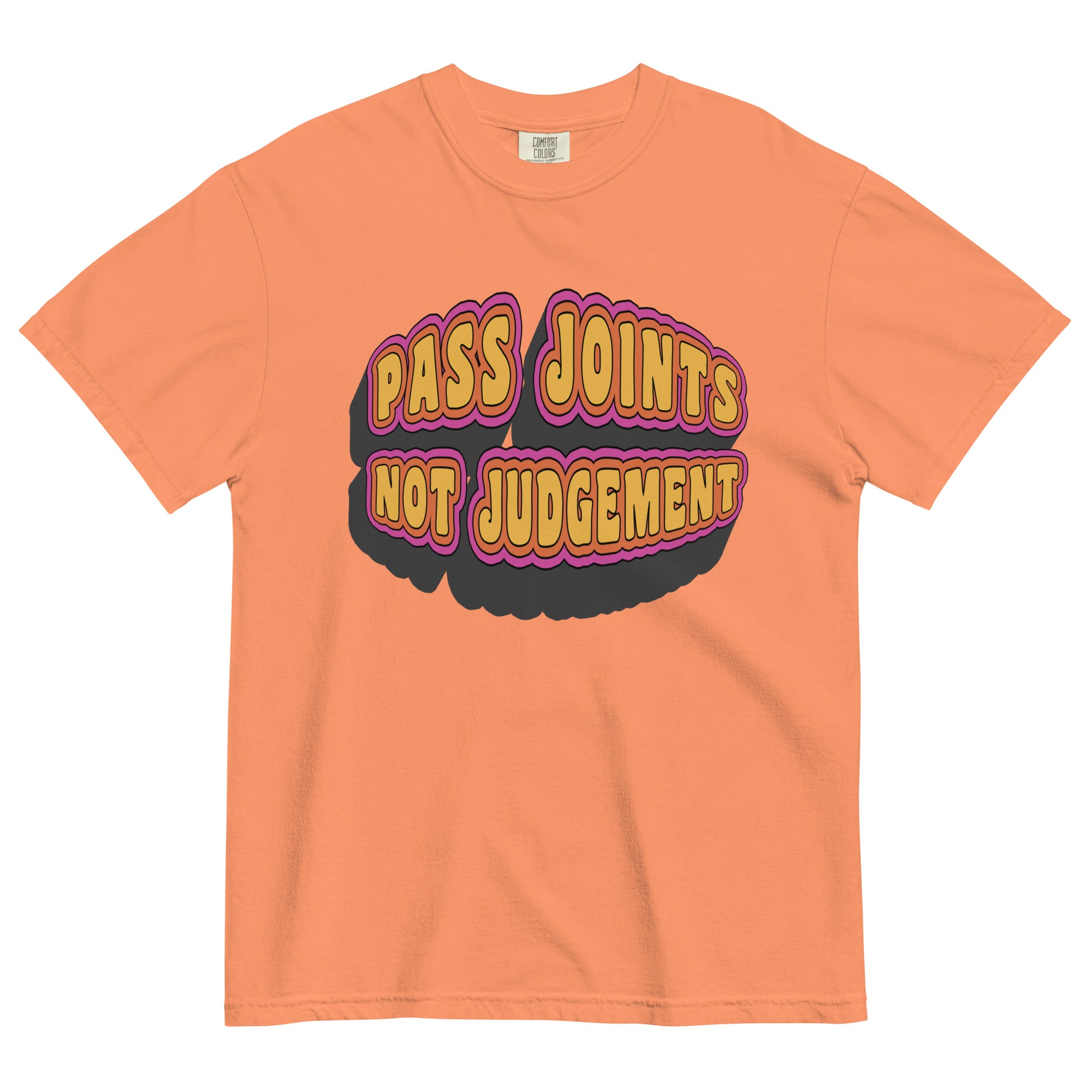 "Pass Joints Not Judgment" Retro 60's Style Weed T-Shirt – Magic Leaf Tees