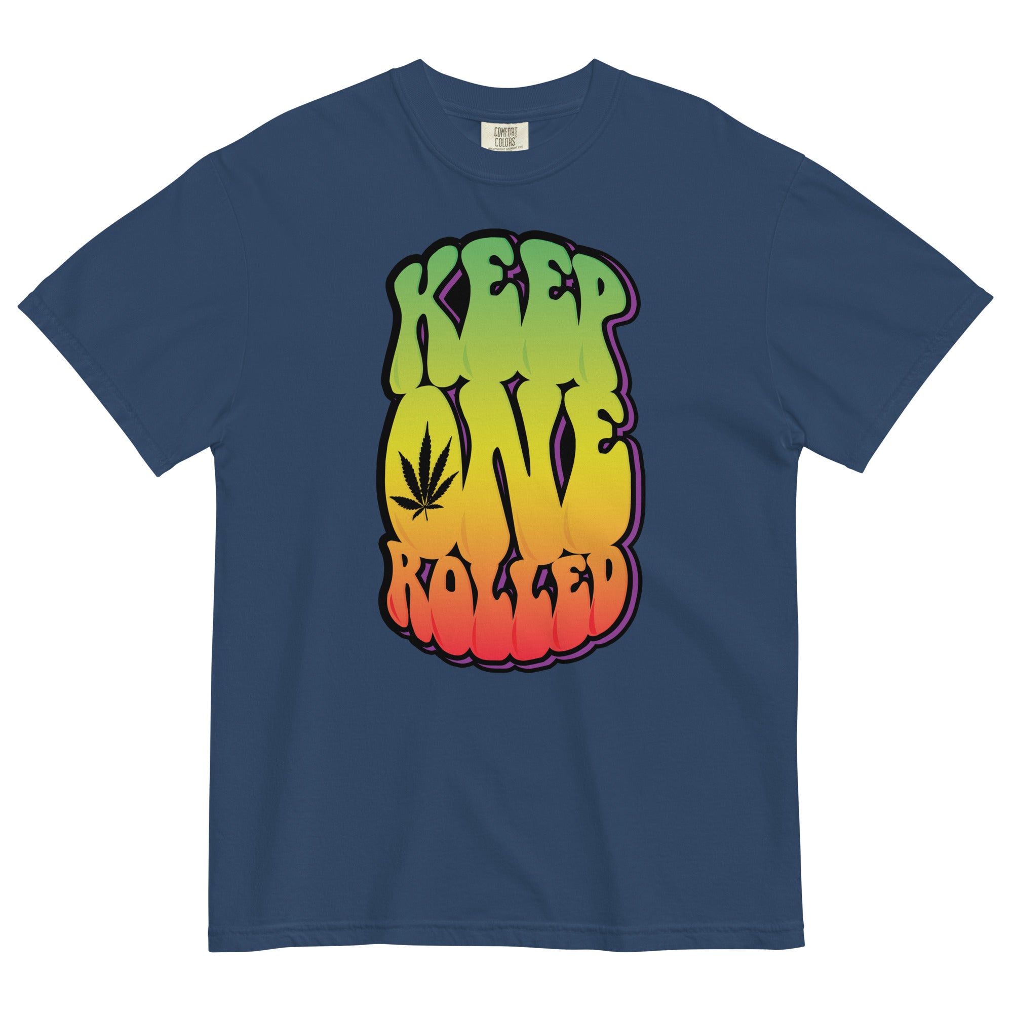 Keep One Rolled Tee | Retro Cannabis-Inspired Shirt | Weed Enthusiast Apparel | Magic Leaf Tees