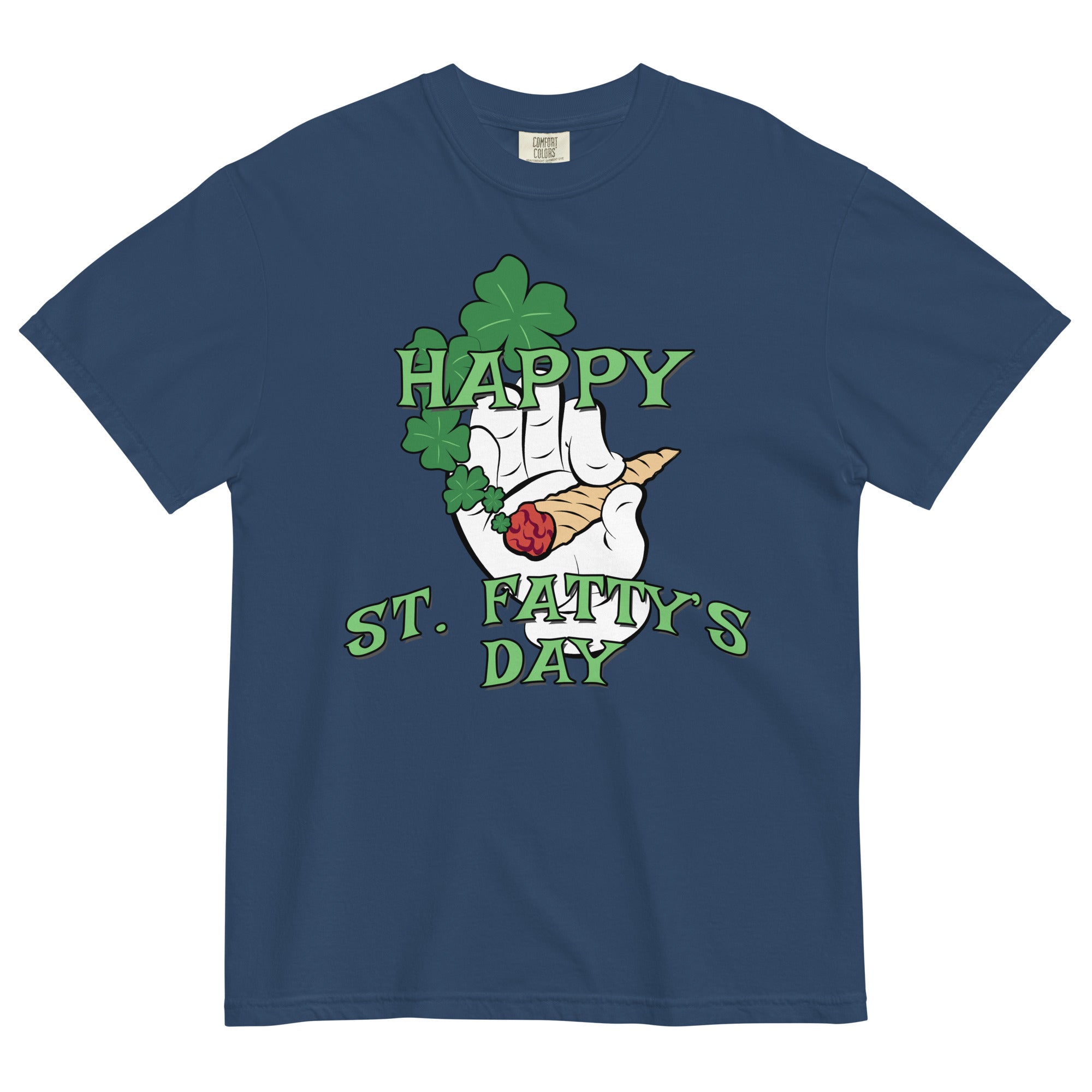 Happy St. Fatty's Day Tee | Stoner St. Patrick's Day Shirt | Shamrock Weed Hilarity | Magic Leaf Tees