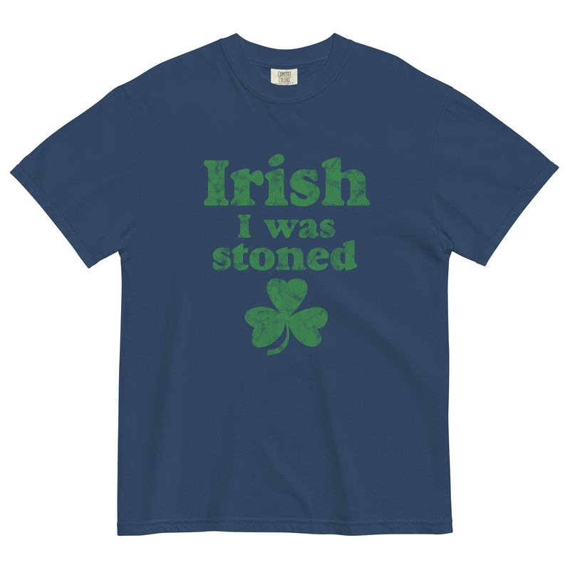 Irish I Was Stoned Shamrock Tee | St. Patrick's Day Cannabis Shirt | Weed Humor Celebration | Magic Leaf Tees