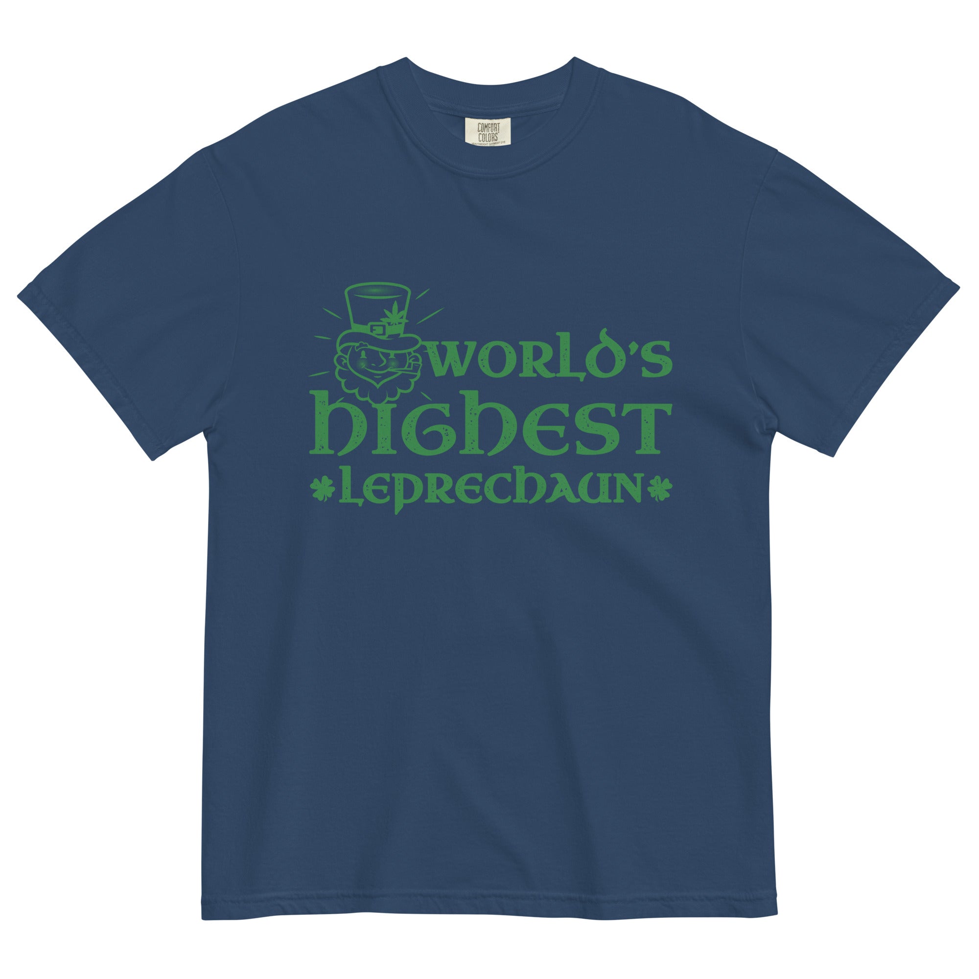 World's Highest Leprechaun Tee | St. Patrick's Day Cannabis Shirt | Herbal Humor Celebration | Magic Leaf Tees