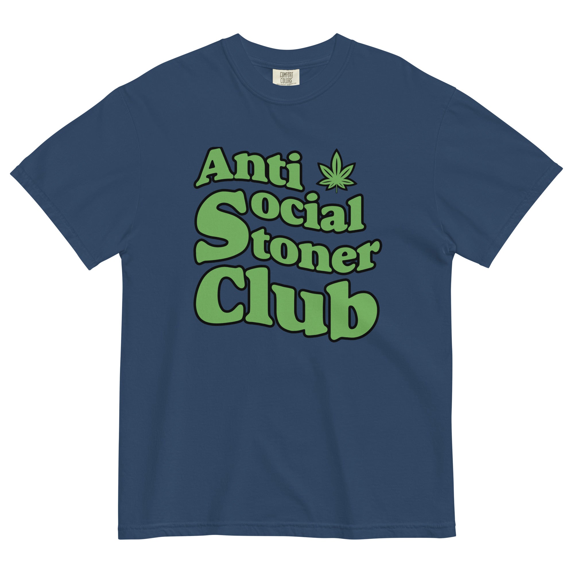 Anti-Social Stoner Club: Hilarious Cannabis-Inspired Tee for Introverted Highs! - Magic Leaf Tees