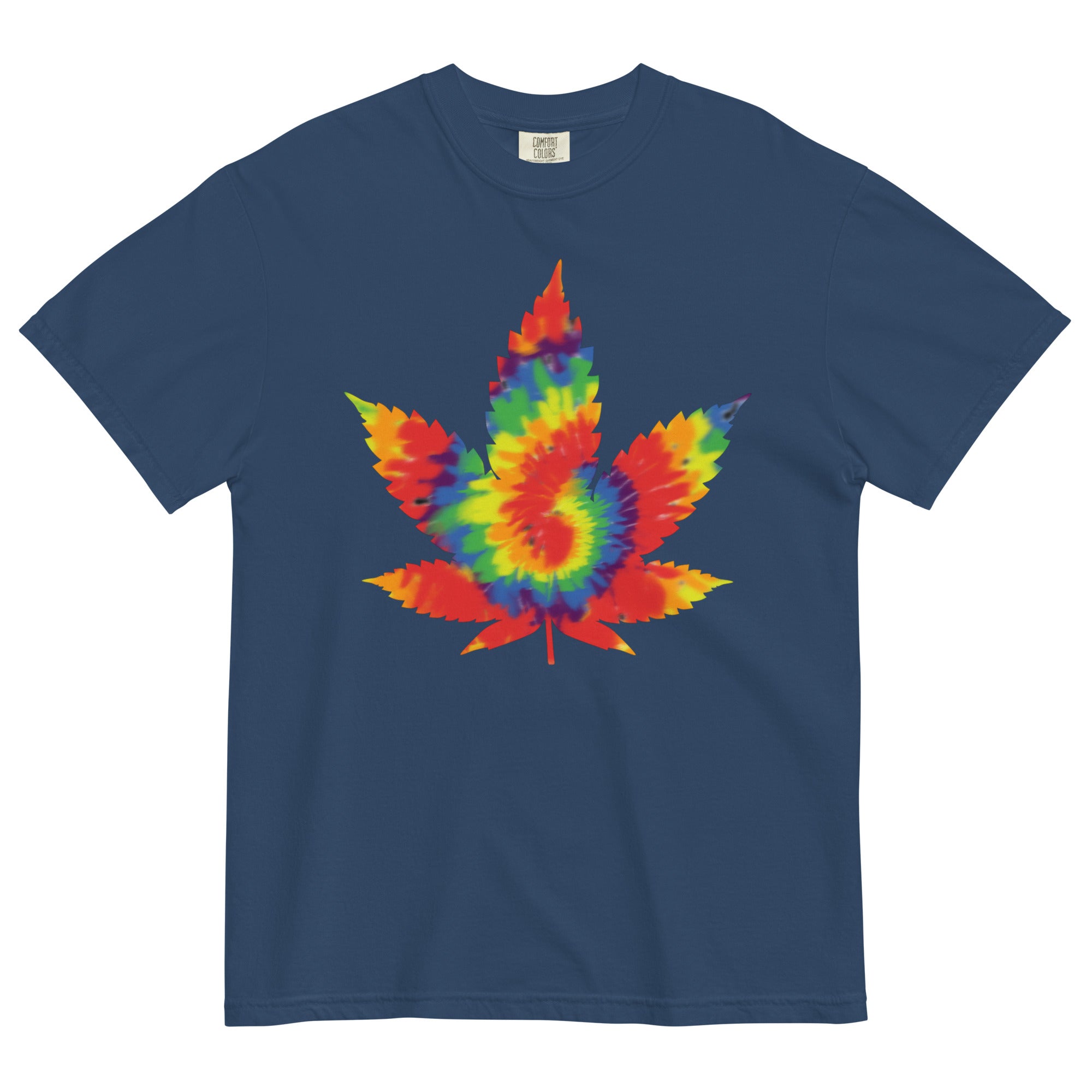 Tie-Dye Bliss: Pot Leaf Paradise Tee for Vibrant Cannabis Style! - Magic Leaf Tees