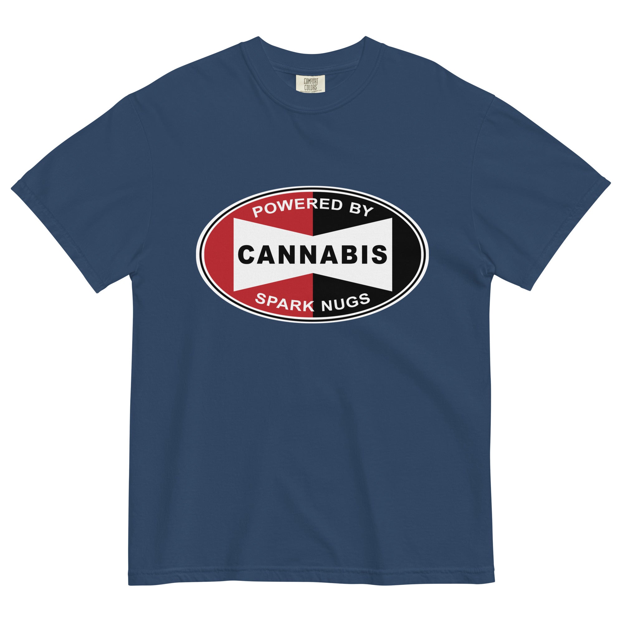 Stoner Mechanics Spark Plug Logo Cannabis T-Shirt | Unique Weed Apparel | Magic Leaf Tees