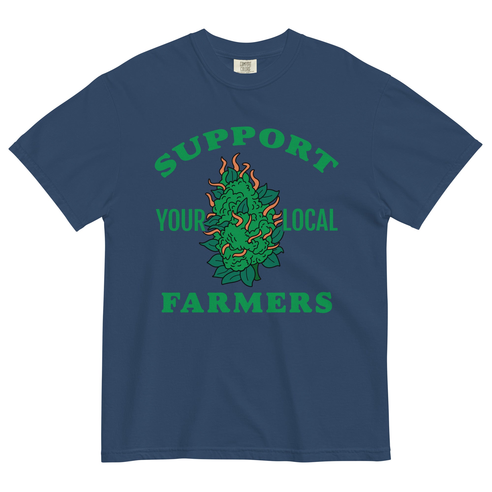 Support Your Local Farmers: Cannabis Bud Tee for Pot Farmers | Magic Leaf Tees