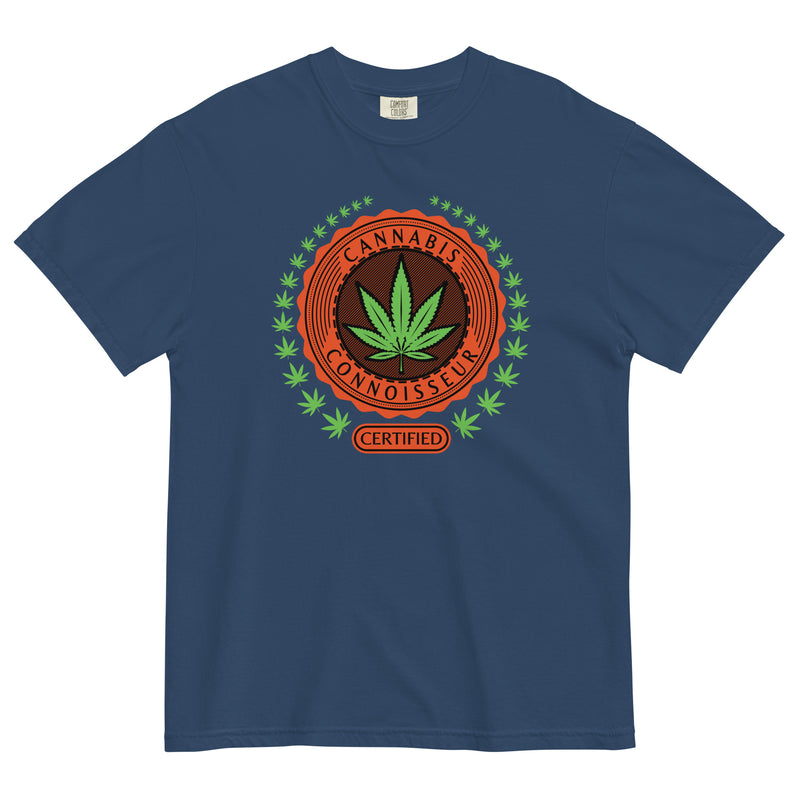 Certified Cannabis Connoisseur Badge T-Shirt: Elevate Your Weed Clothing!