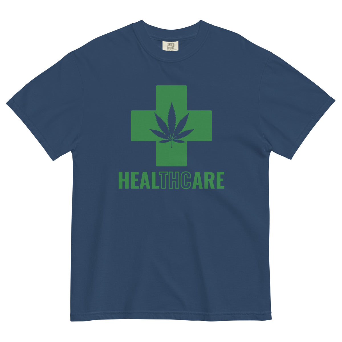 THC Healthcare T-Shirt - Green Cross Design | Cannabis Culture Tee