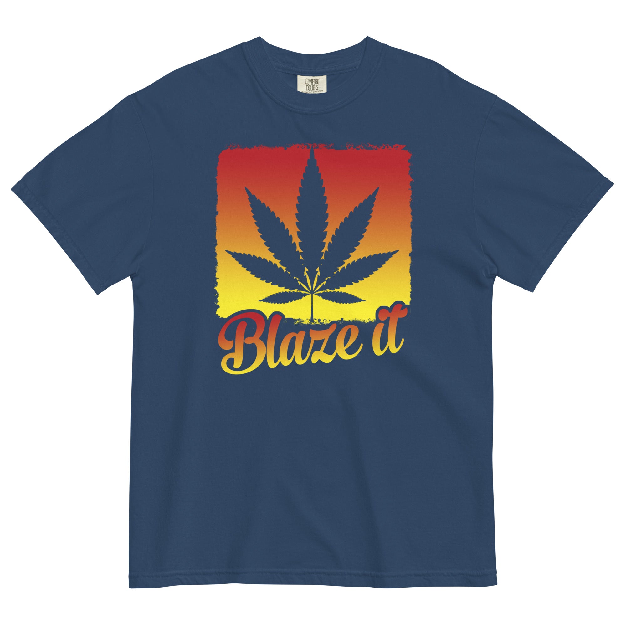 Blaze It T-Shirt – Colorful Cannabis-Themed Apparel | Magic Leaf Tees