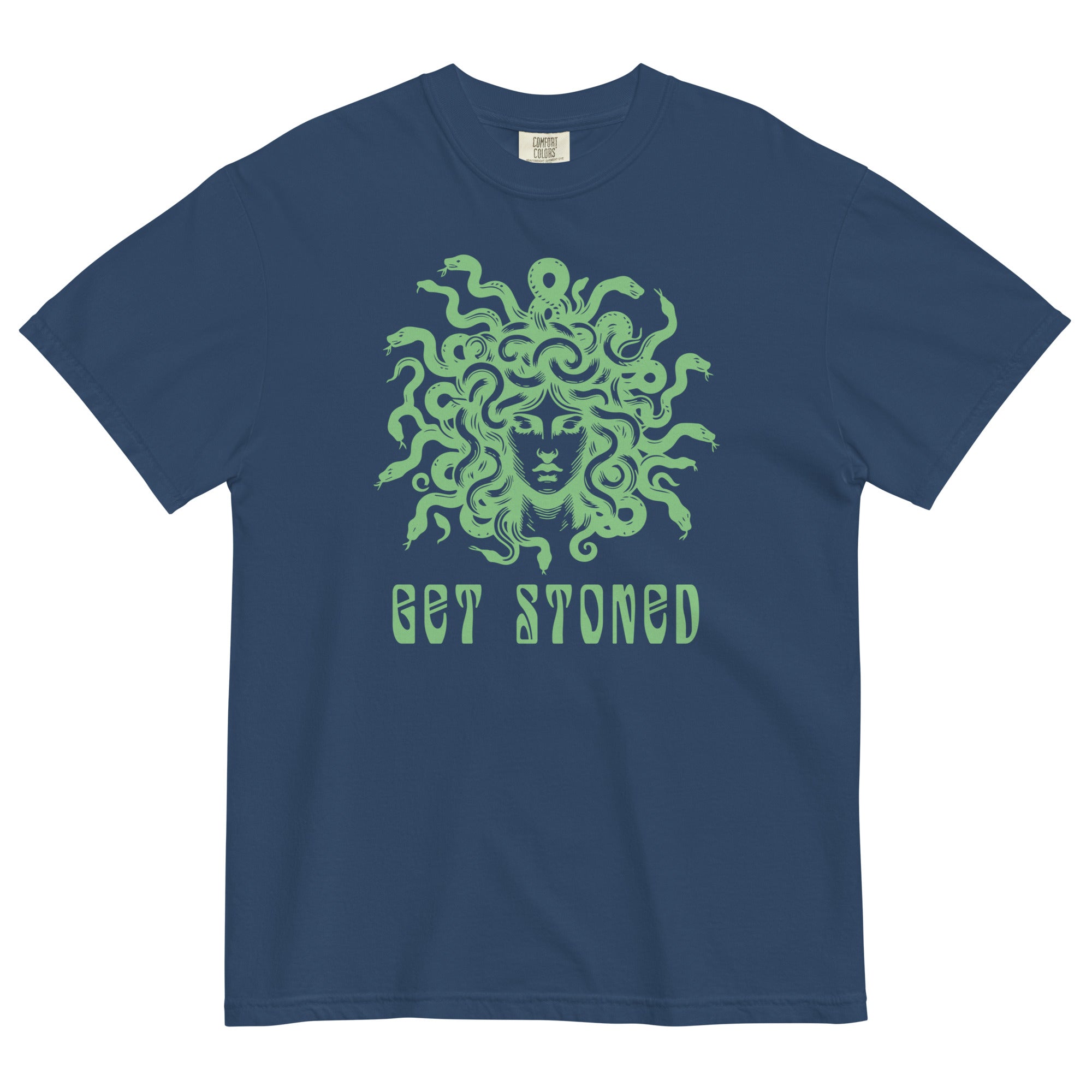 Get Stoned Medusa T-Shirt - Exclusive Halloween Weed Apparel | Magic Leaf Tees