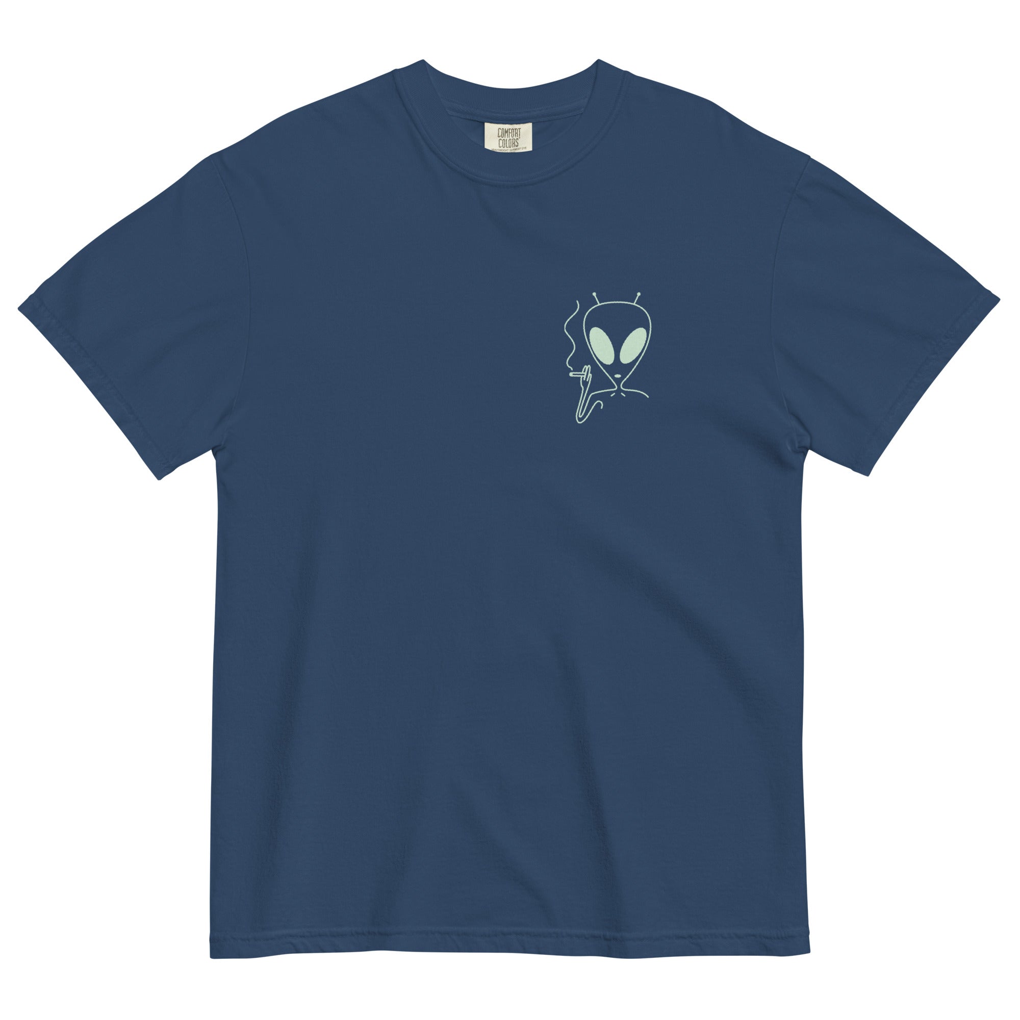 Funny Alien Smoking Joint T-Shirt – 