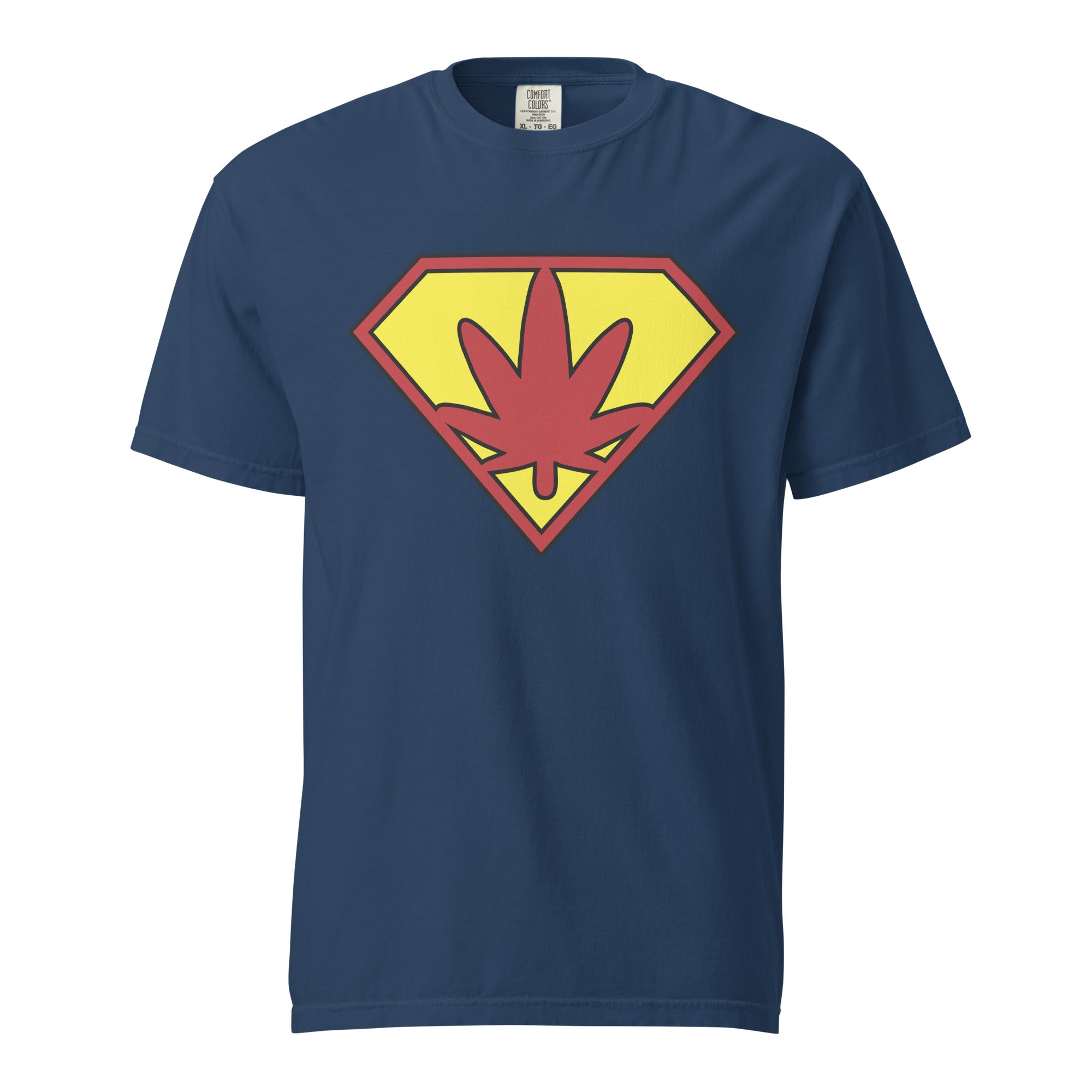 Super Weed Man Cannabis T-Shirt – Bold Marijuana Logo Design | Magic Leaf Tees