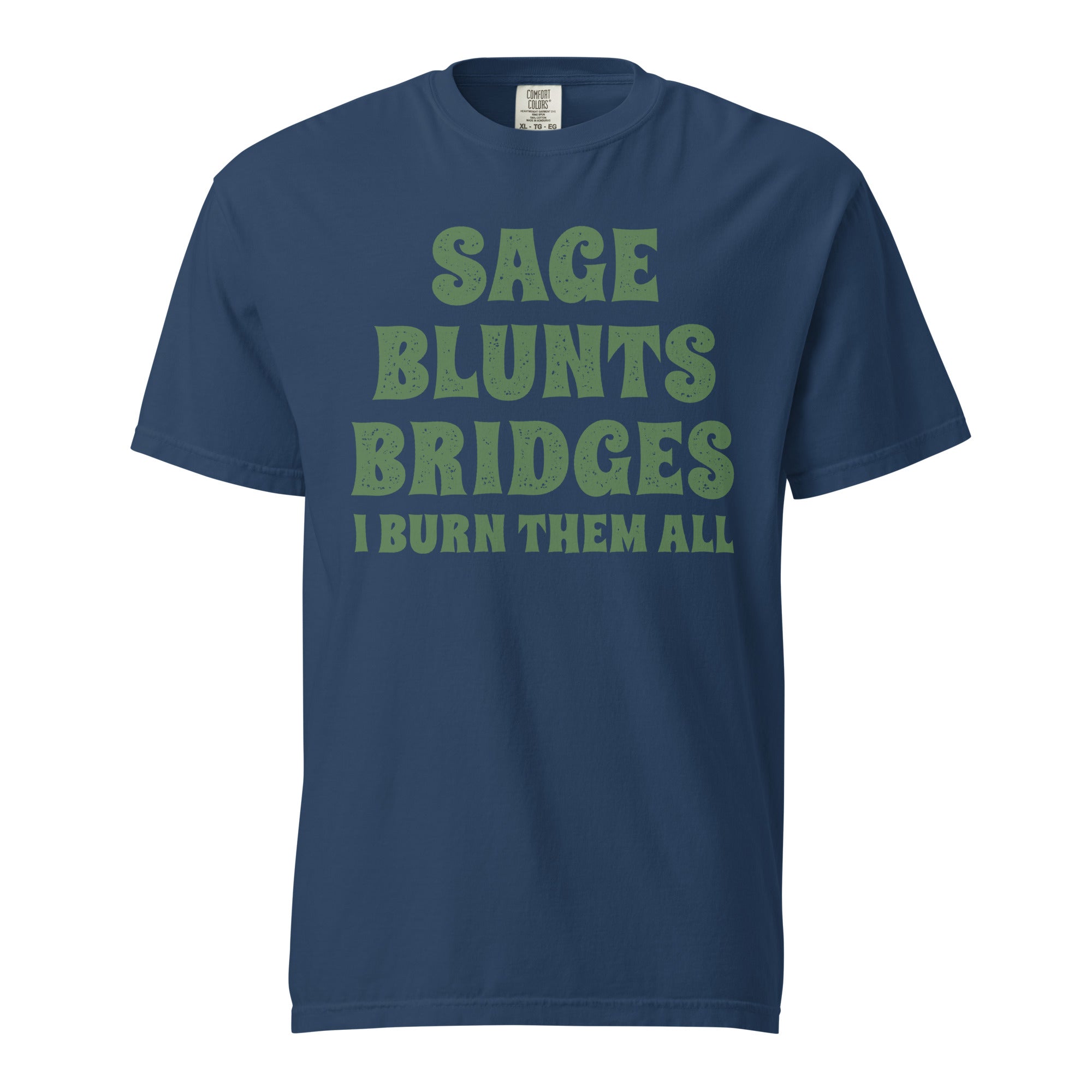 Sage Blunts Bridges T-Shirt – Funny Weed Apparel for Witches | Magic Leaf Tees