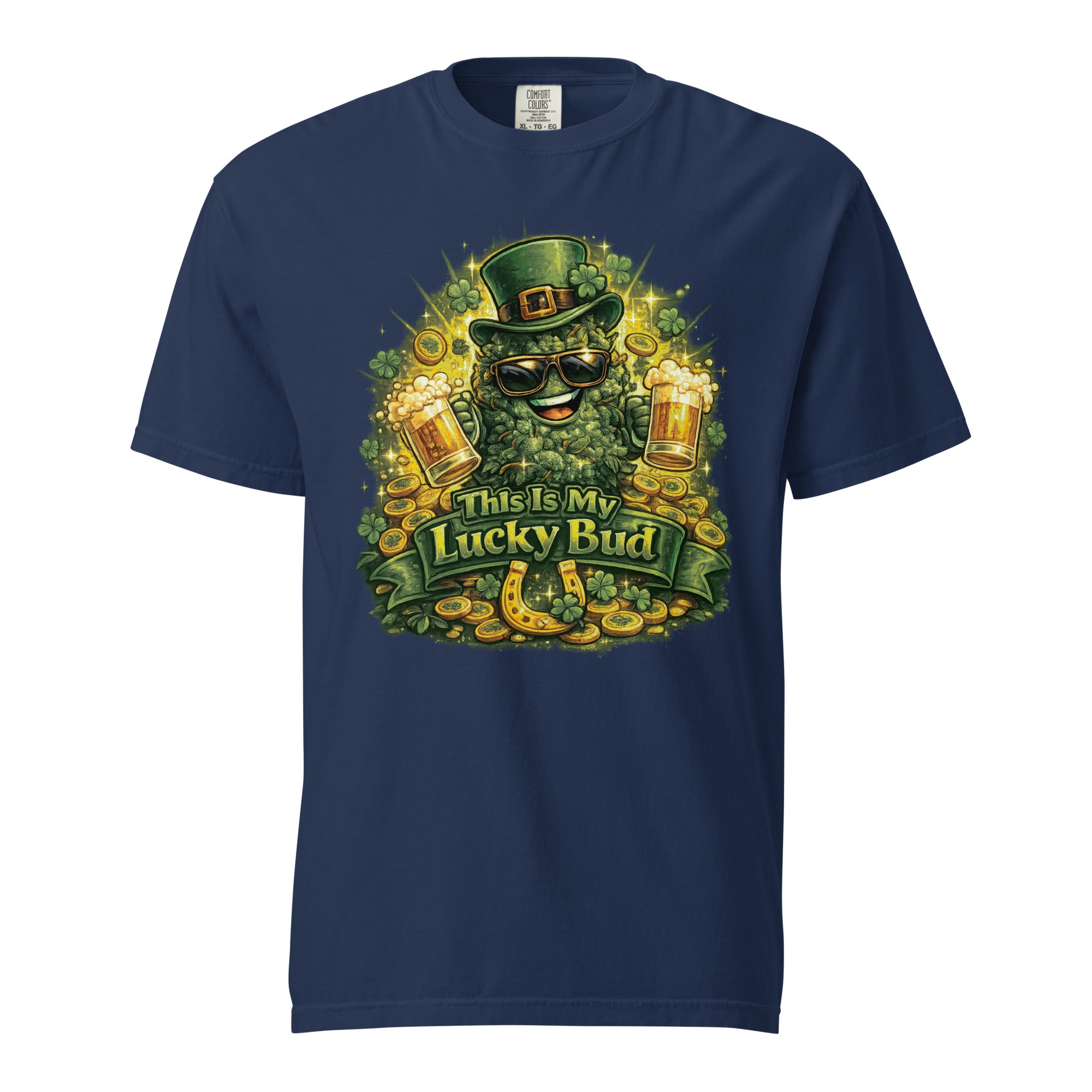 This Is My Lucky Bud T-Shirt – Funny St. Patrick’s Day Cannabis Shirt | Cool Weed Graphic Tee