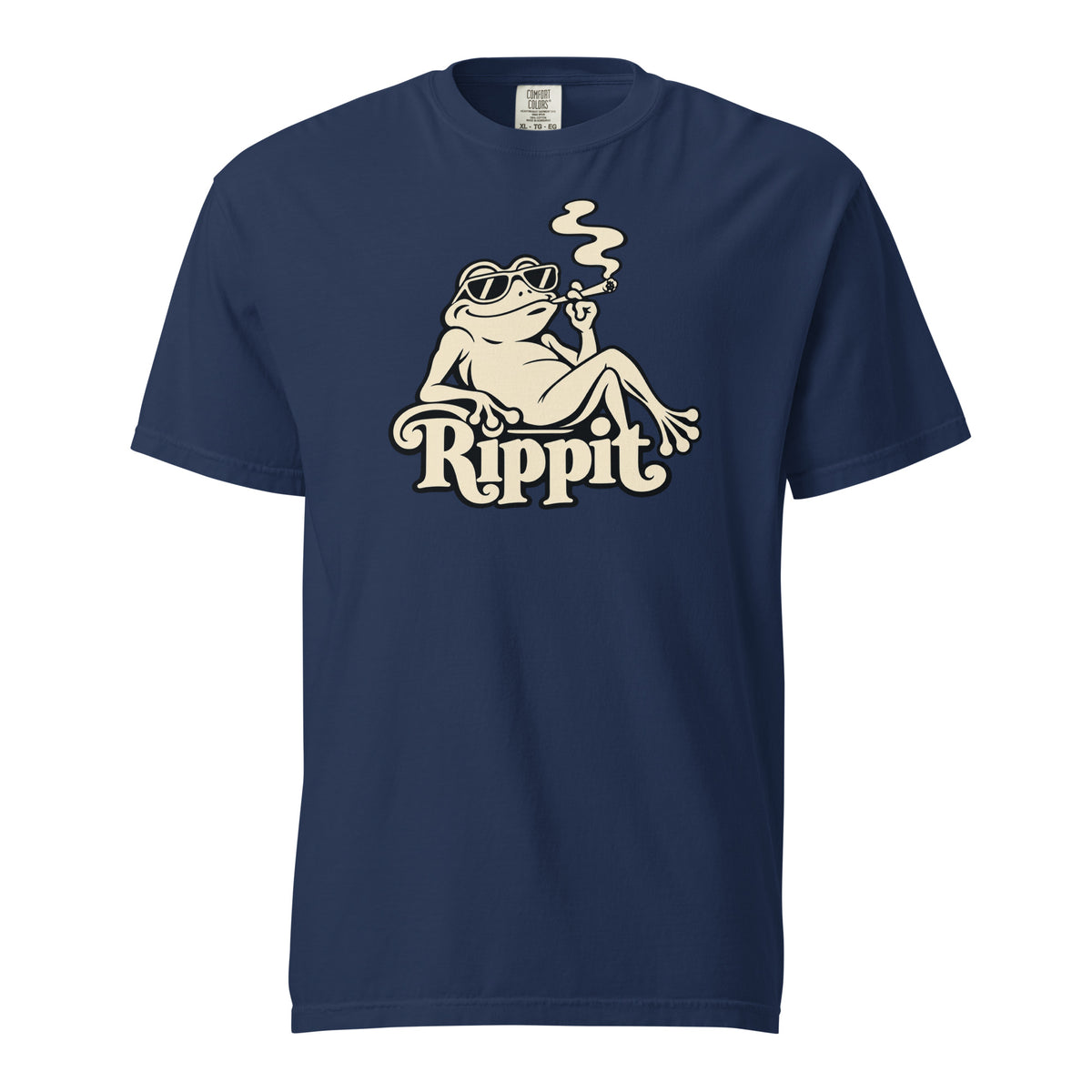 Rippit Frog T-Shirt, Funny Stoner Frog Tee, Retro Cannabis Mascot 420 Graphic Shirt