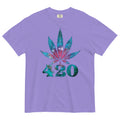 Nebula 420 Tee | Nerdy Trippy Cannabis Shirt | Galactic Weed Fashion | Magic Leaf Tees