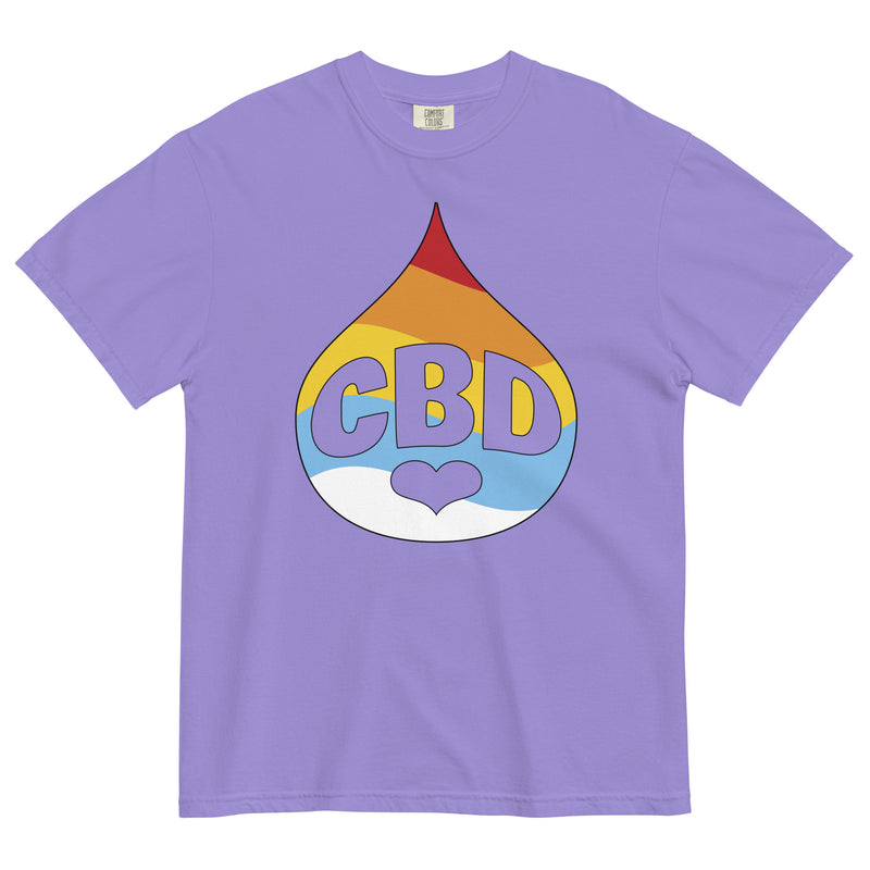 Vibrant CBD Drop Tee | Medical Marijuana Shirt | Colorful Cannabis Elegance | Magic Leaf Tees
