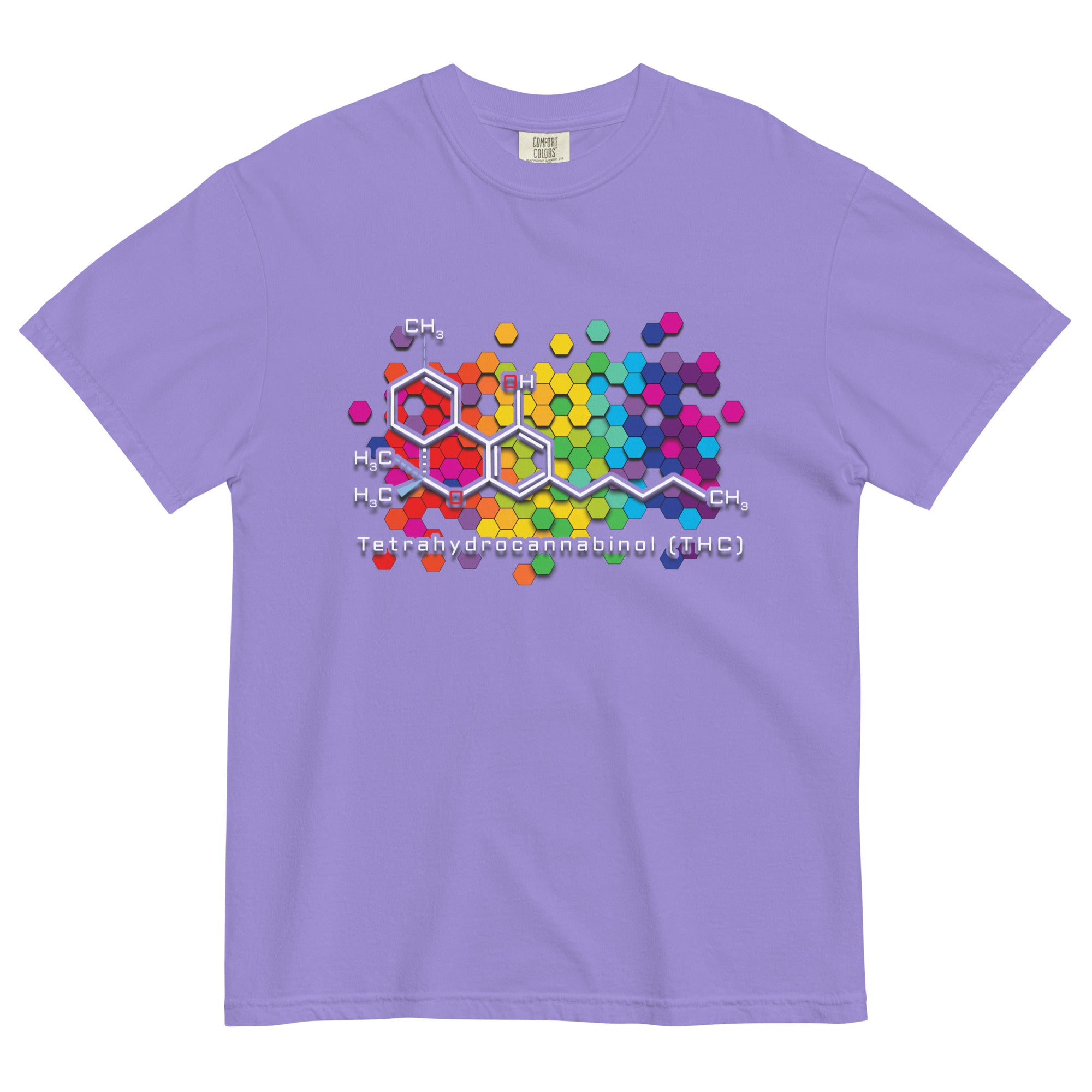 Vibrant THC Molecule: Cannabis-Inspired Tee for Science and Medical Marijuana Enthusiasts! | Magic Leaf Tees