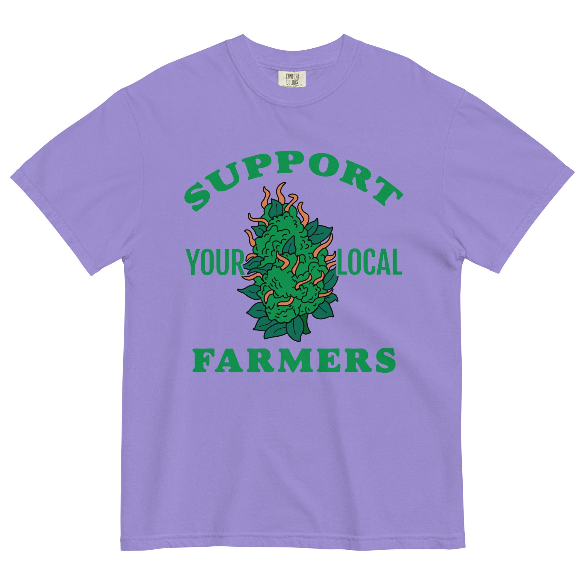 Support Your Local Farmers: Cannabis Bud Tee for Pot Farmers | Magic Leaf Tees