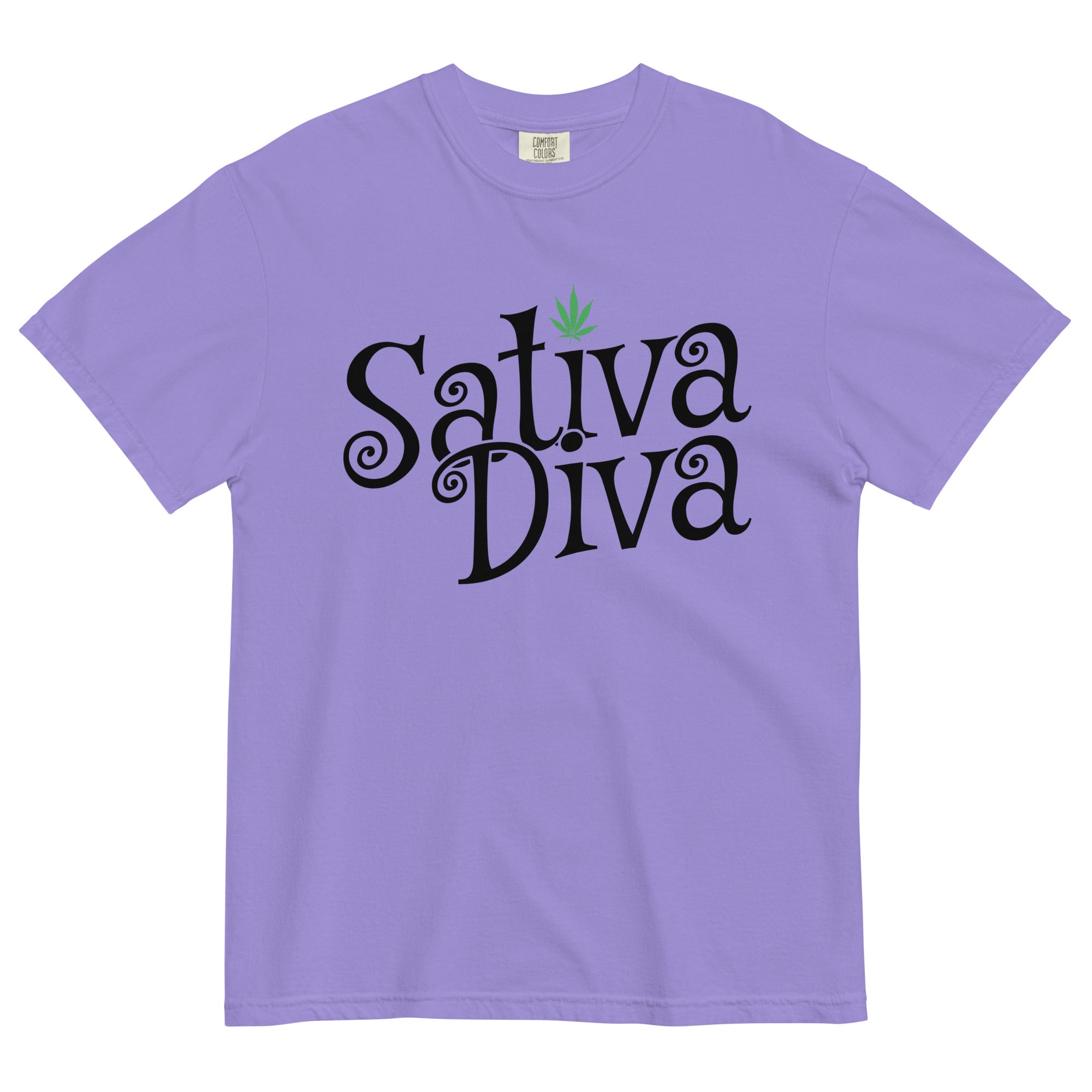 Sativa Diva Weed T-Shirt: Standout Wear for Cannabis Lovers! | Magic Leaf Tees