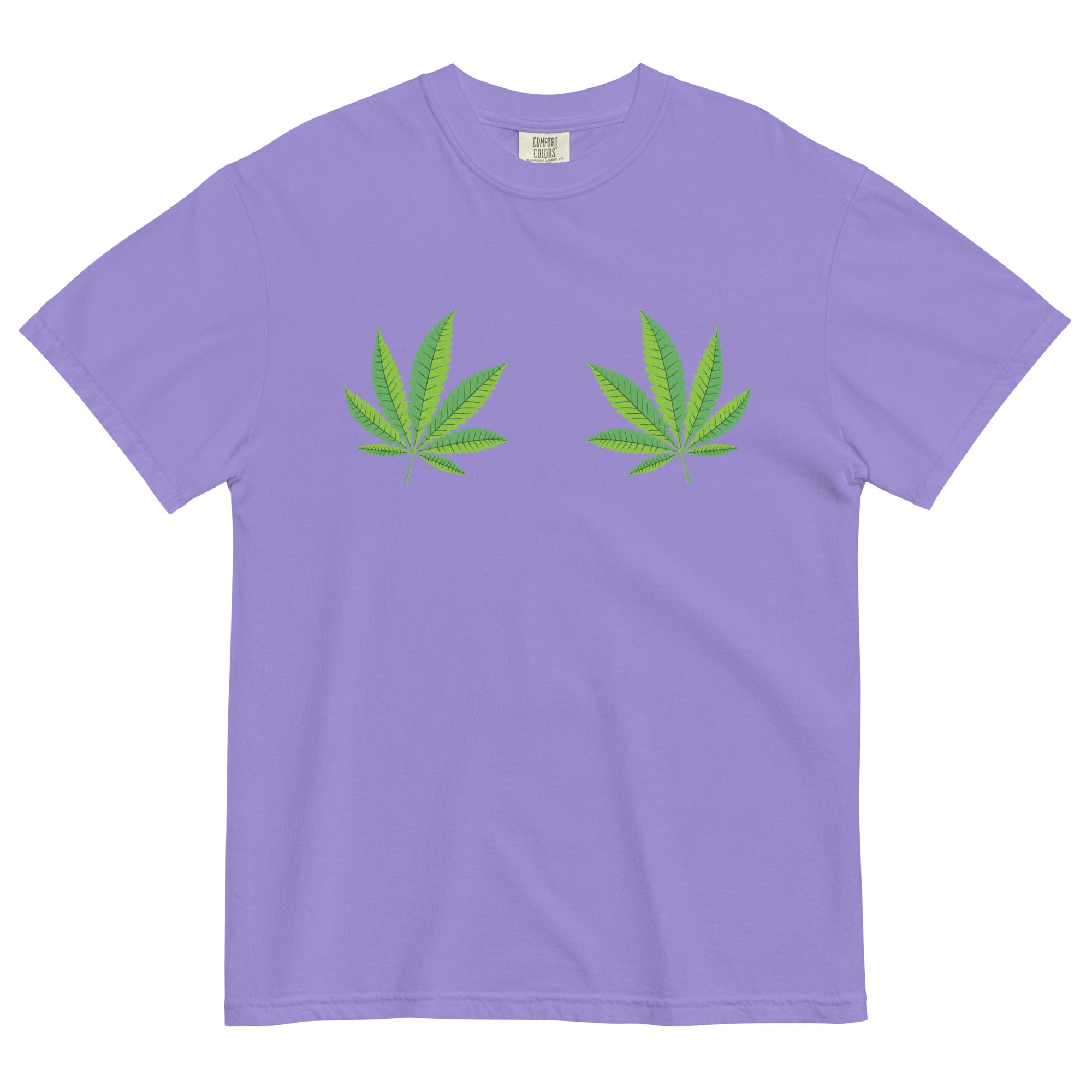 Peek-a-Leaf Boob Weed T-Shirt - Funny Weed Shirt for Cannabis Lovers | Magic Leaf Tees