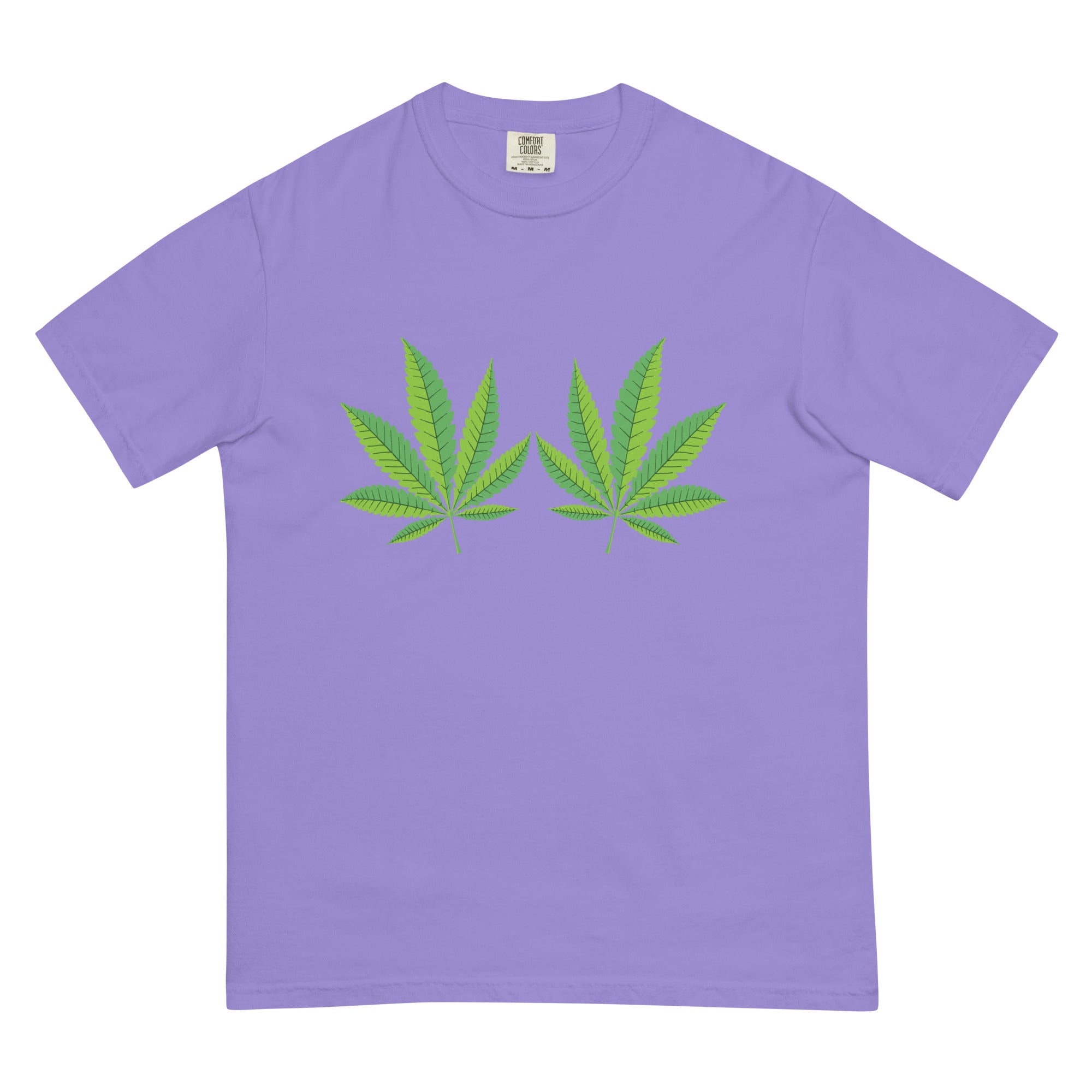 Weed Leaf Boob Tshirt Funny Weed Leaf Breast Shirt For Women