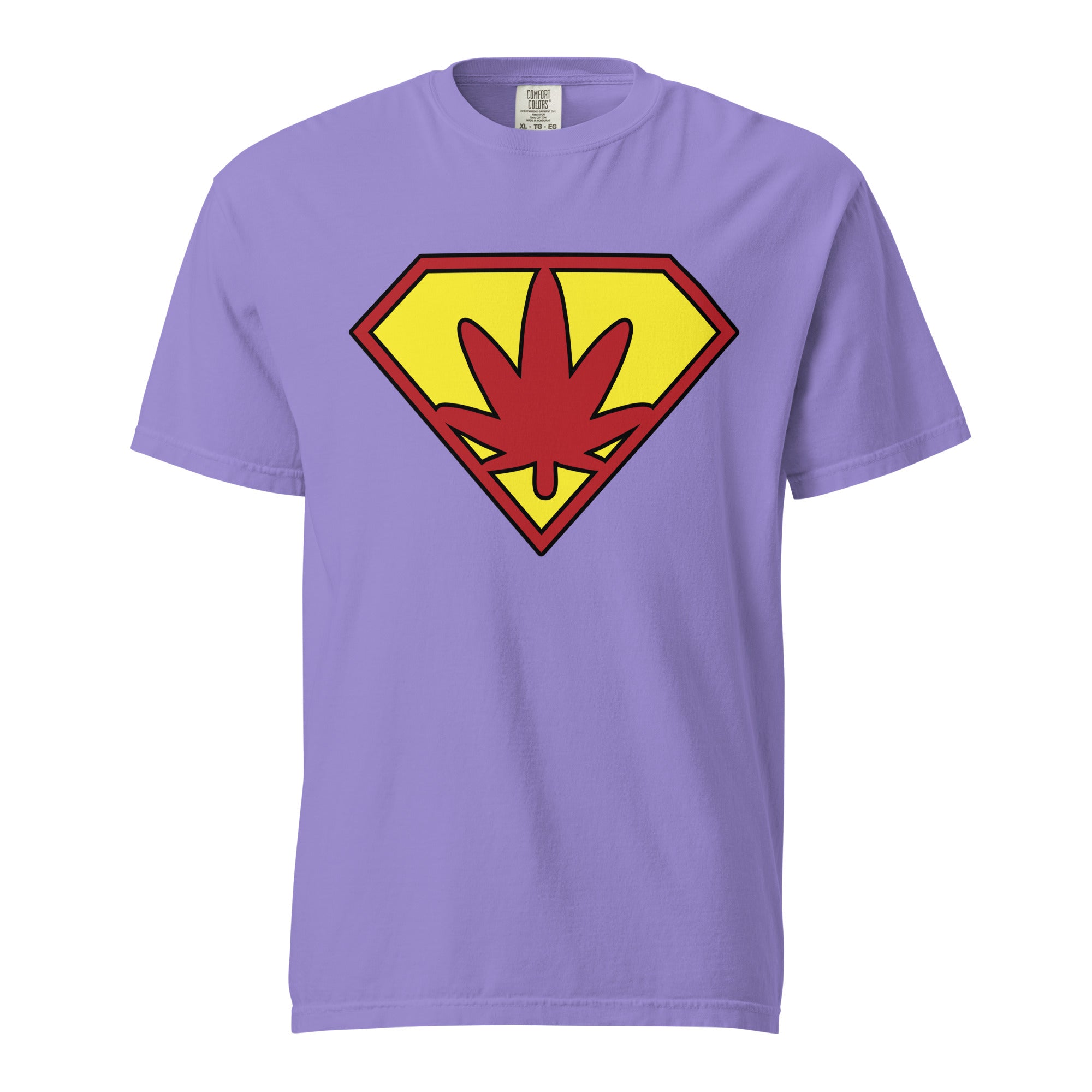 Super Weed Man Cannabis T-Shirt – Bold Marijuana Logo Design | Magic Leaf Tees