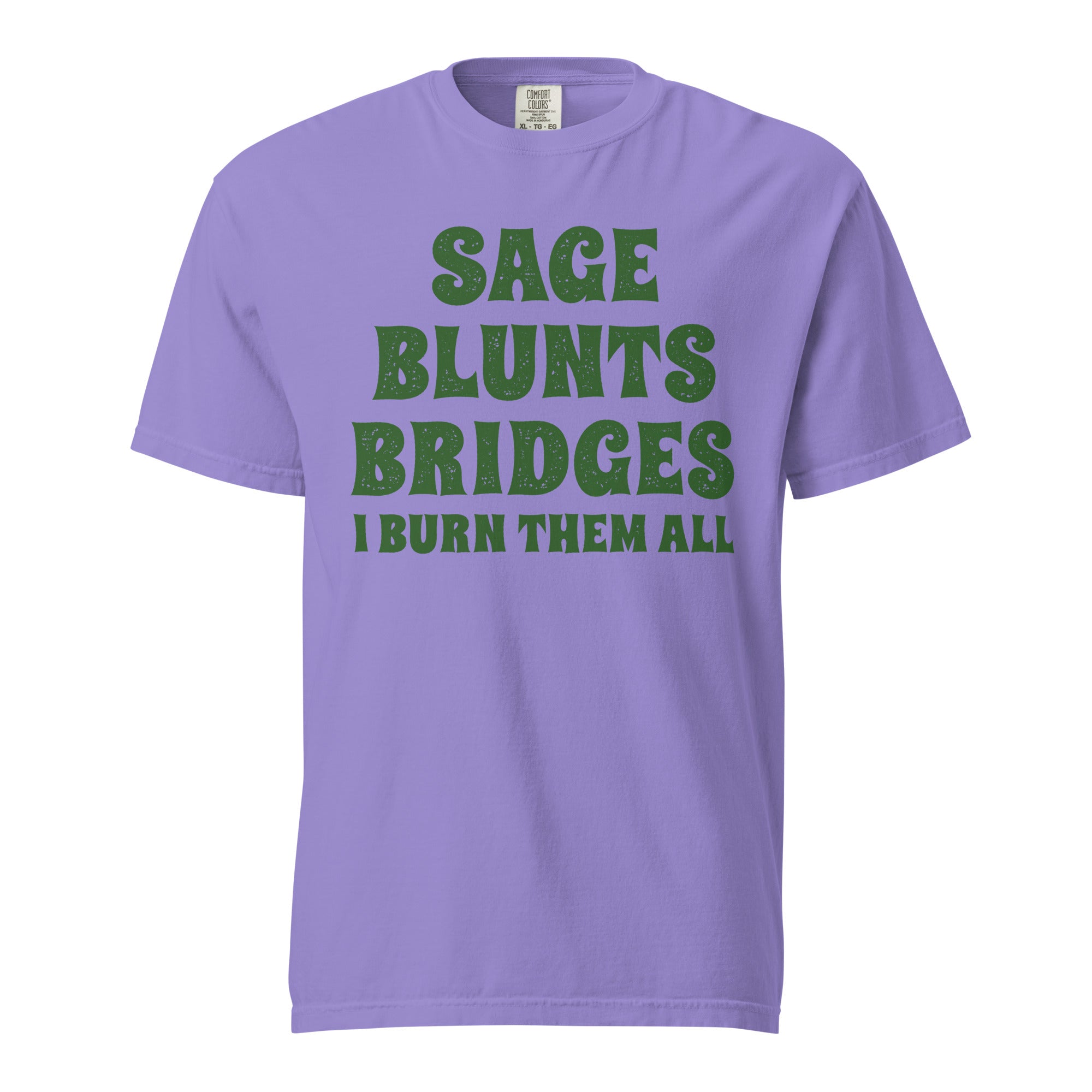 Sage Blunts Bridges T-Shirt – Funny Weed Apparel for Witches | Magic Leaf Tees