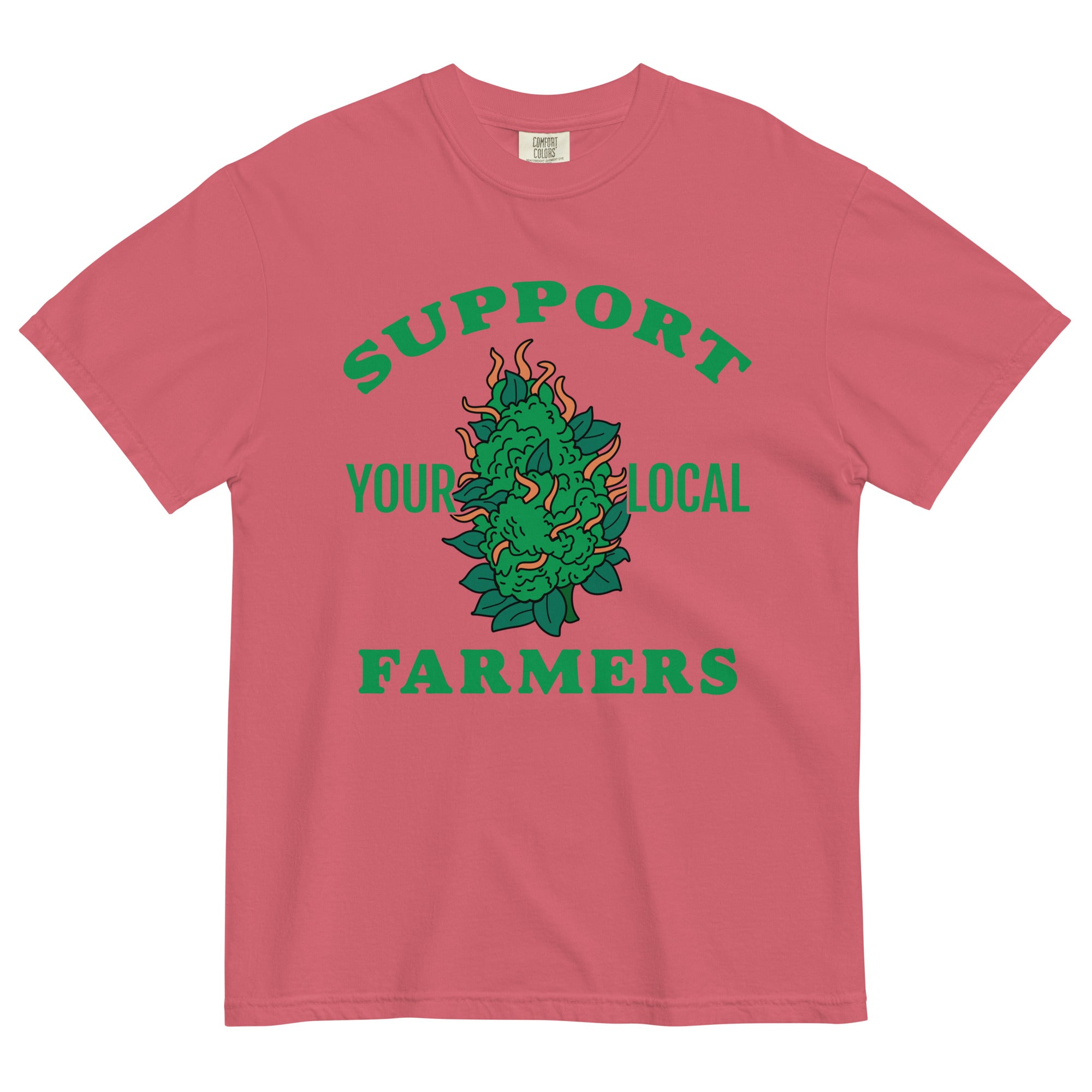 Support Your Local Farmers: Cannabis Bud Tee for Pot Farmers | Magic Leaf Tees