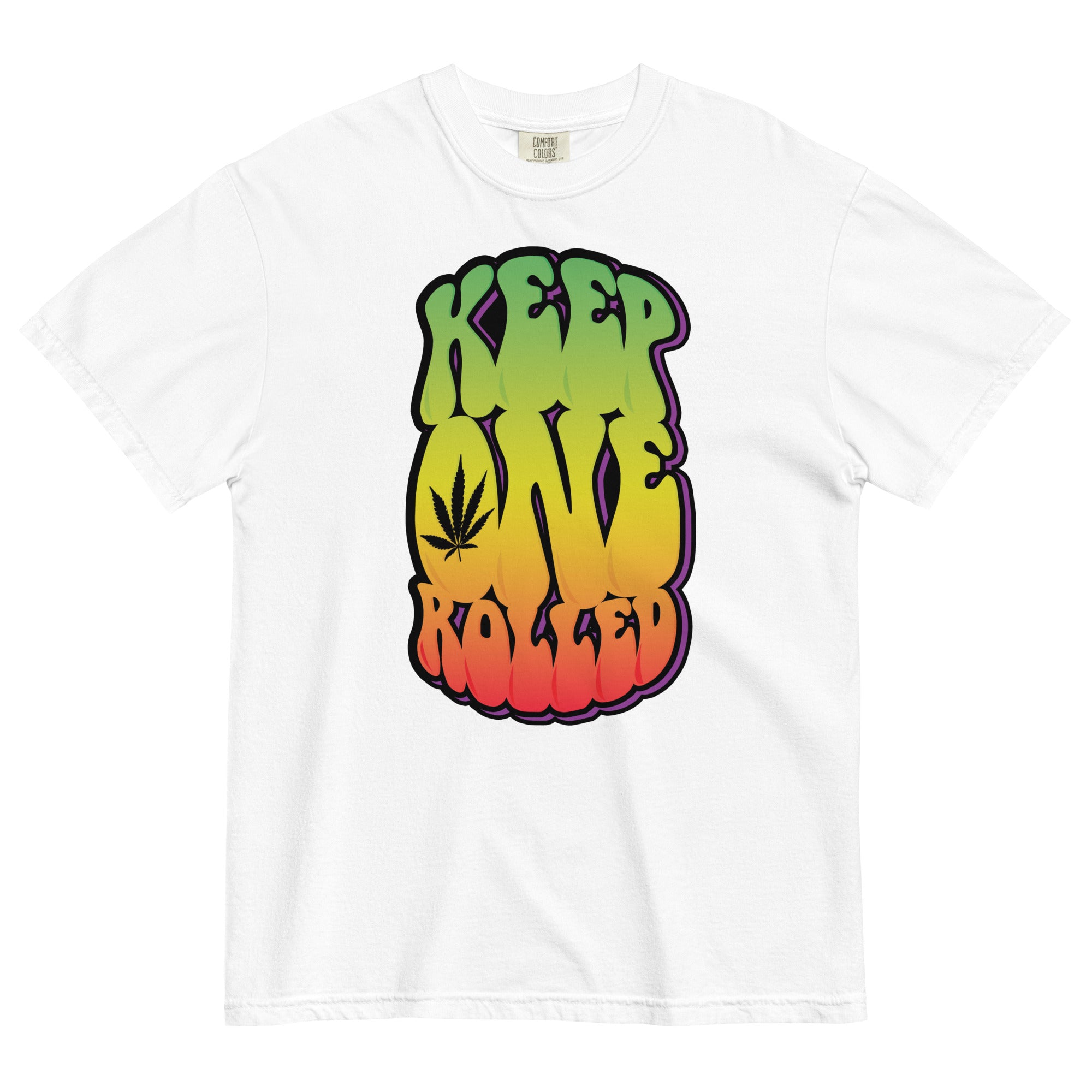 Keep One Rolled Tee | Retro Cannabis-Inspired Shirt | Weed Enthusiast Apparel | Magic Leaf Tees