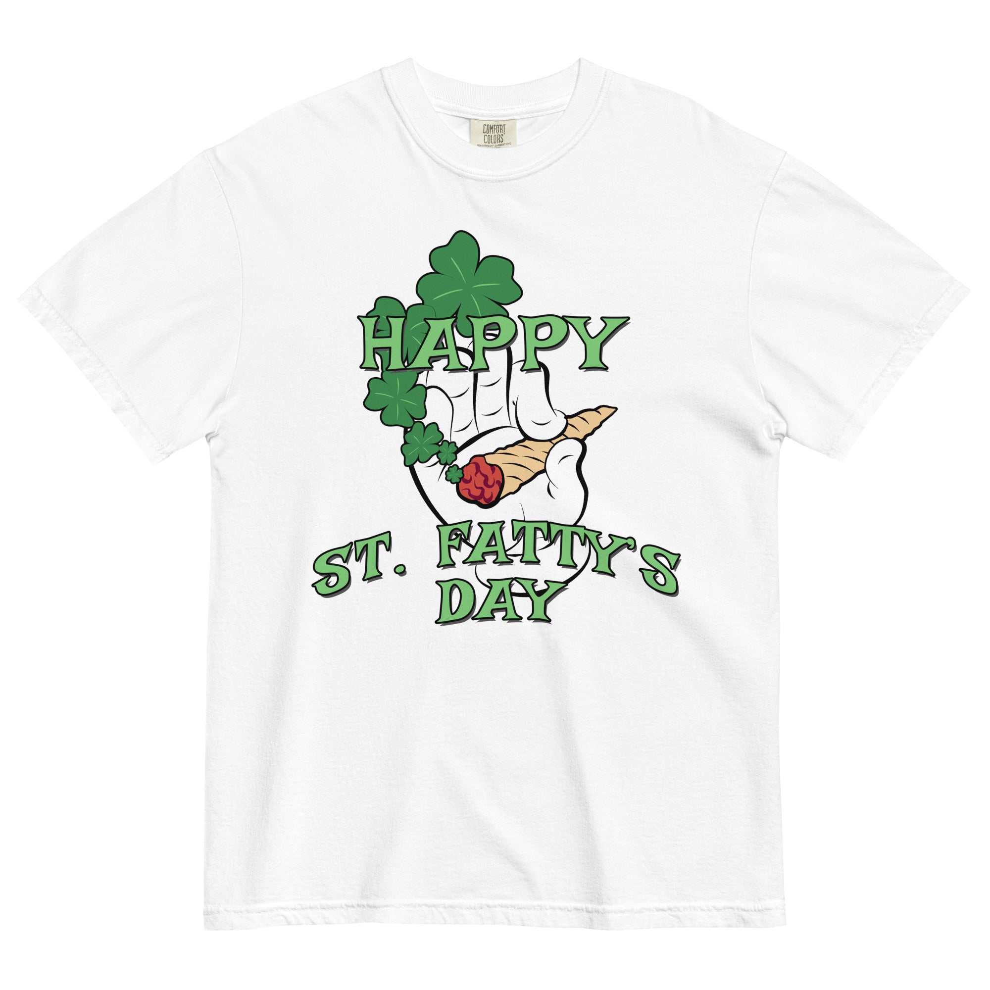 Happy St. Fatty's Day Tee | Stoner St. Patrick's Day Shirt | Shamrock Weed Hilarity | Magic Leaf Tees