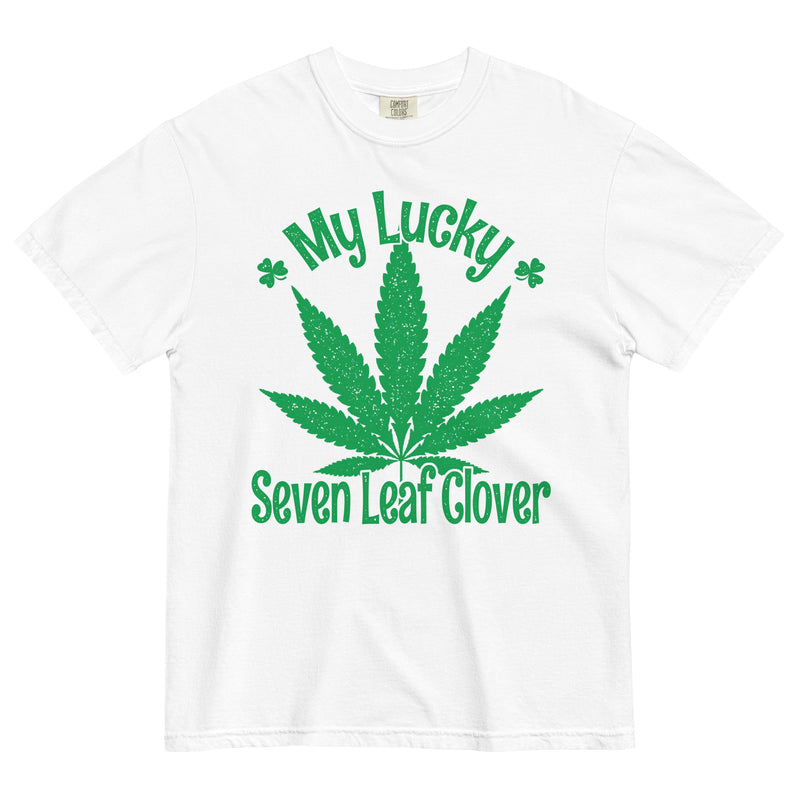 My Lucky Seven Leaf Clover Tee | St. Patrick's Day Cannabis Shirt | Herbal Luck Celebration | Magic Leaf Tees