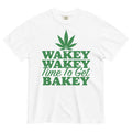 Wakey Wakey Time To Get Bakey Tee | Hilarious Cannabis Shirt | Weed Wake-Up Call | Magic Leaf Tees