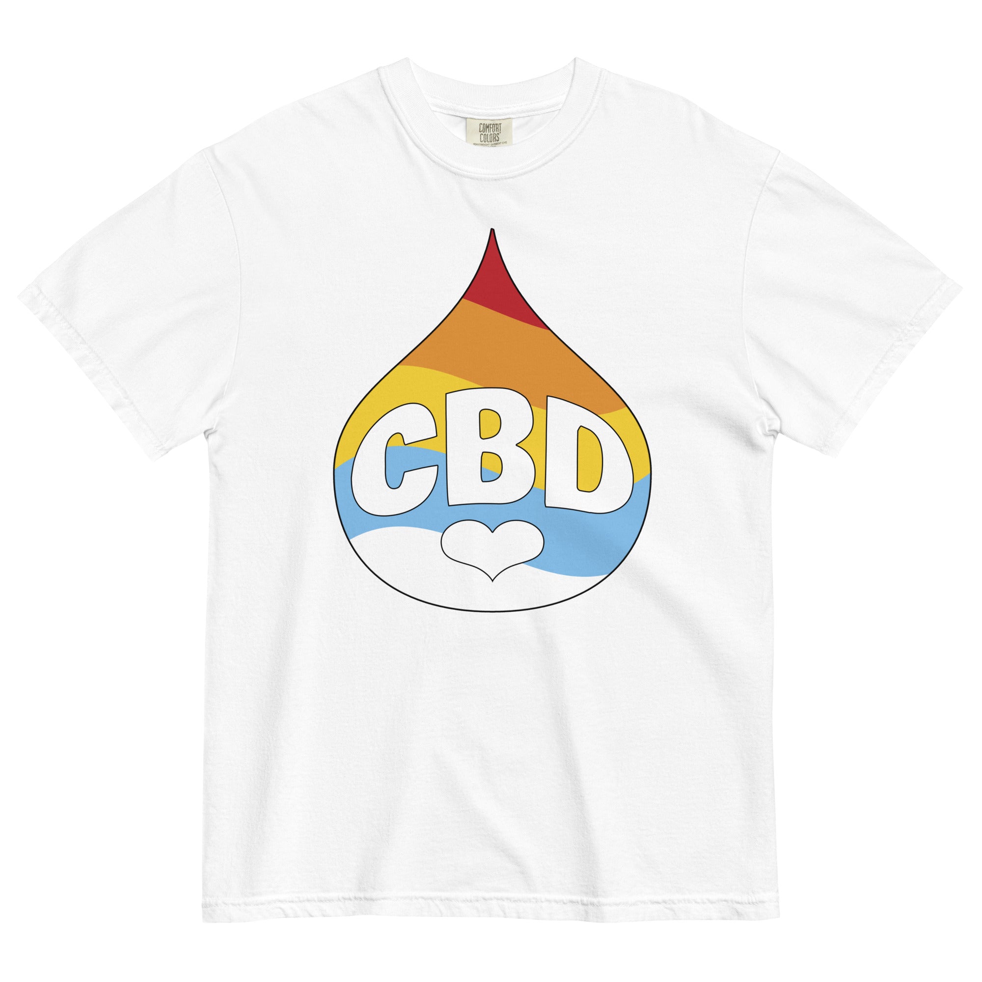 Vibrant CBD Drop Tee | Medical Marijuana Shirt | Colorful Cannabis Elegance | Magic Leaf Tees