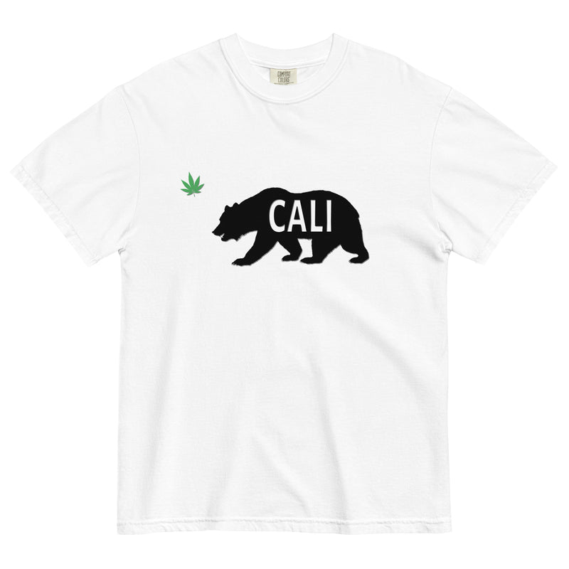 California Grizzly Bear & Pot Leaf Tee | Cannabis Enthusiast Shirt | West Coast Weed Vibes | Magic Leaf Tees