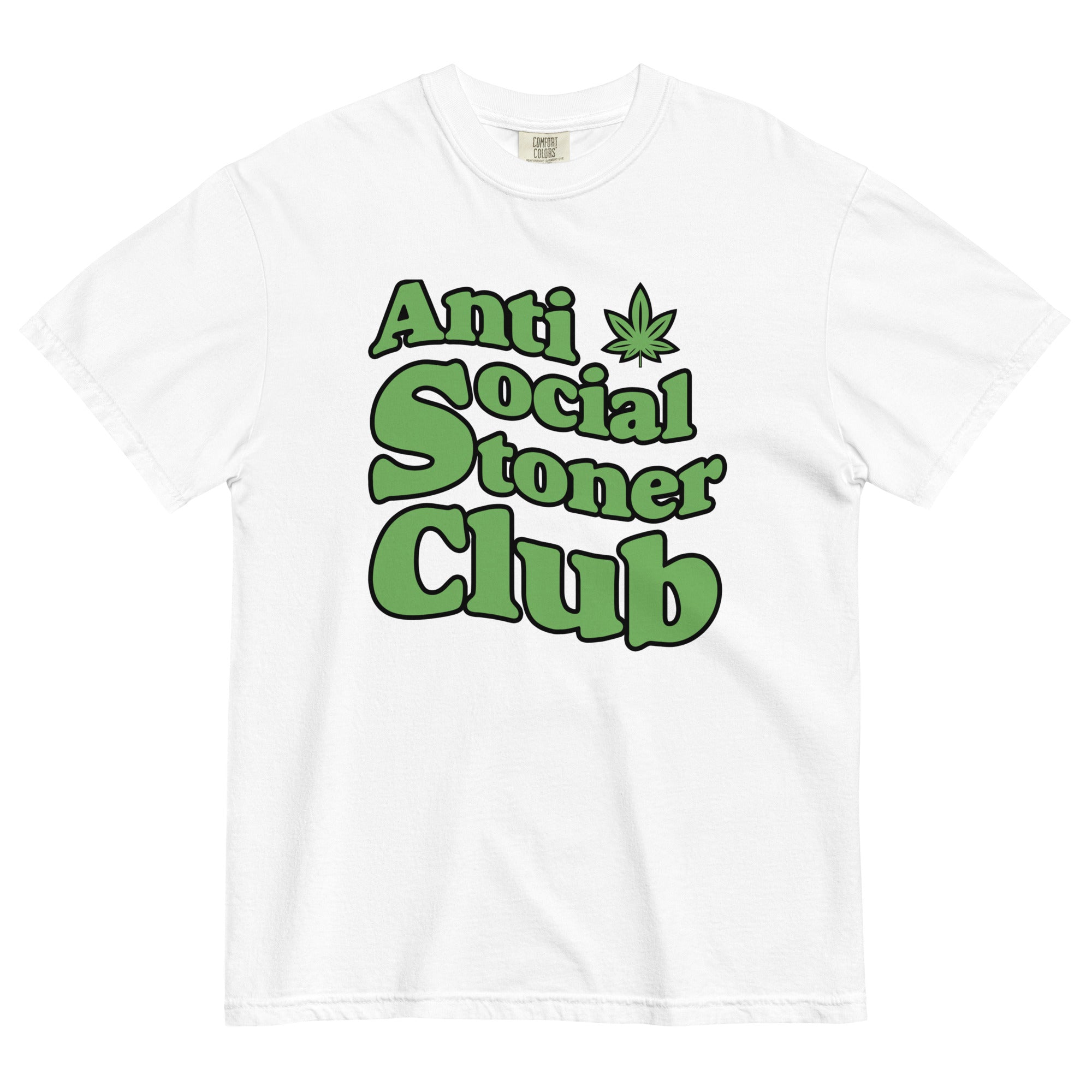 Anti-Social Stoner Club: Hilarious Cannabis-Inspired Tee for Introverted Highs! - Magic Leaf Tees