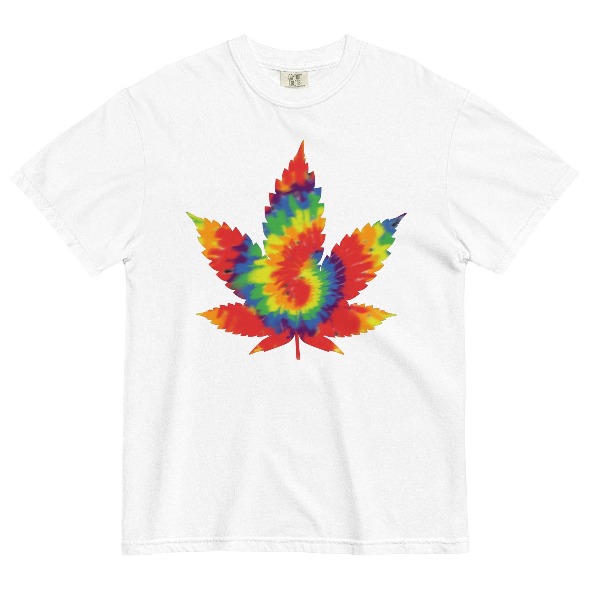 Tie-Dye Bliss: Pot Leaf Paradise Tee for Vibrant Cannabis Style! - Magic Leaf Tees