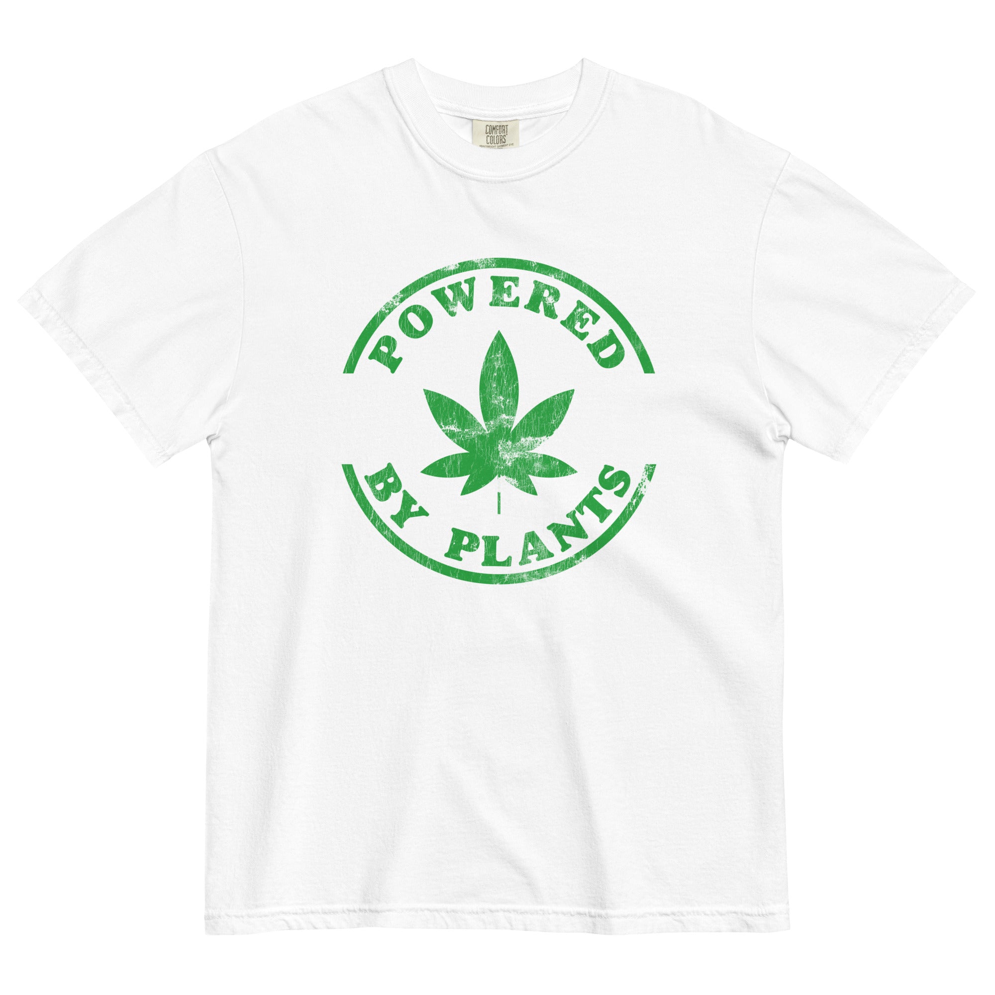 Powered By Plants: Stylish Weed-Inspired Tee for Green Lifestyle Enthusiasts! - Magic Leaf Tees